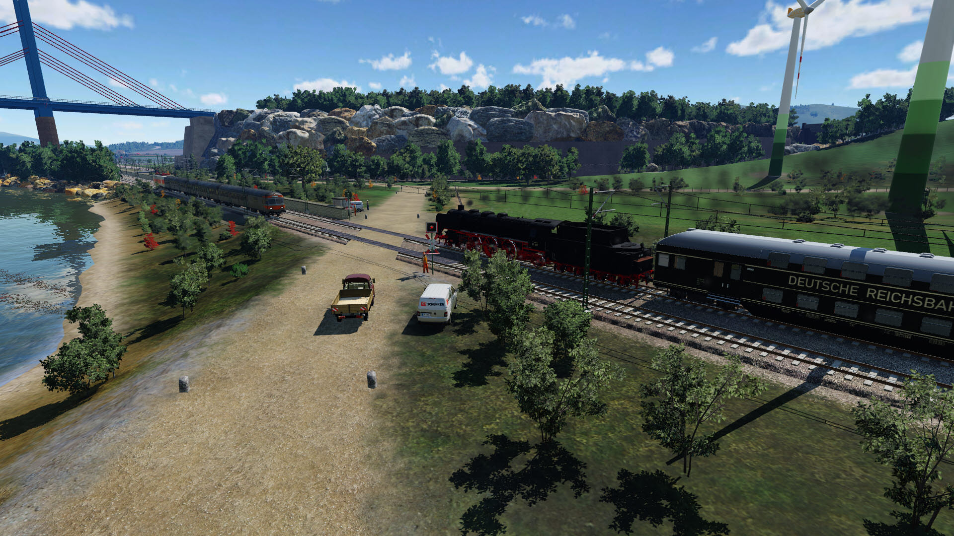 Zugbegegnung BR03 002 mit BR 141 441-6 #1