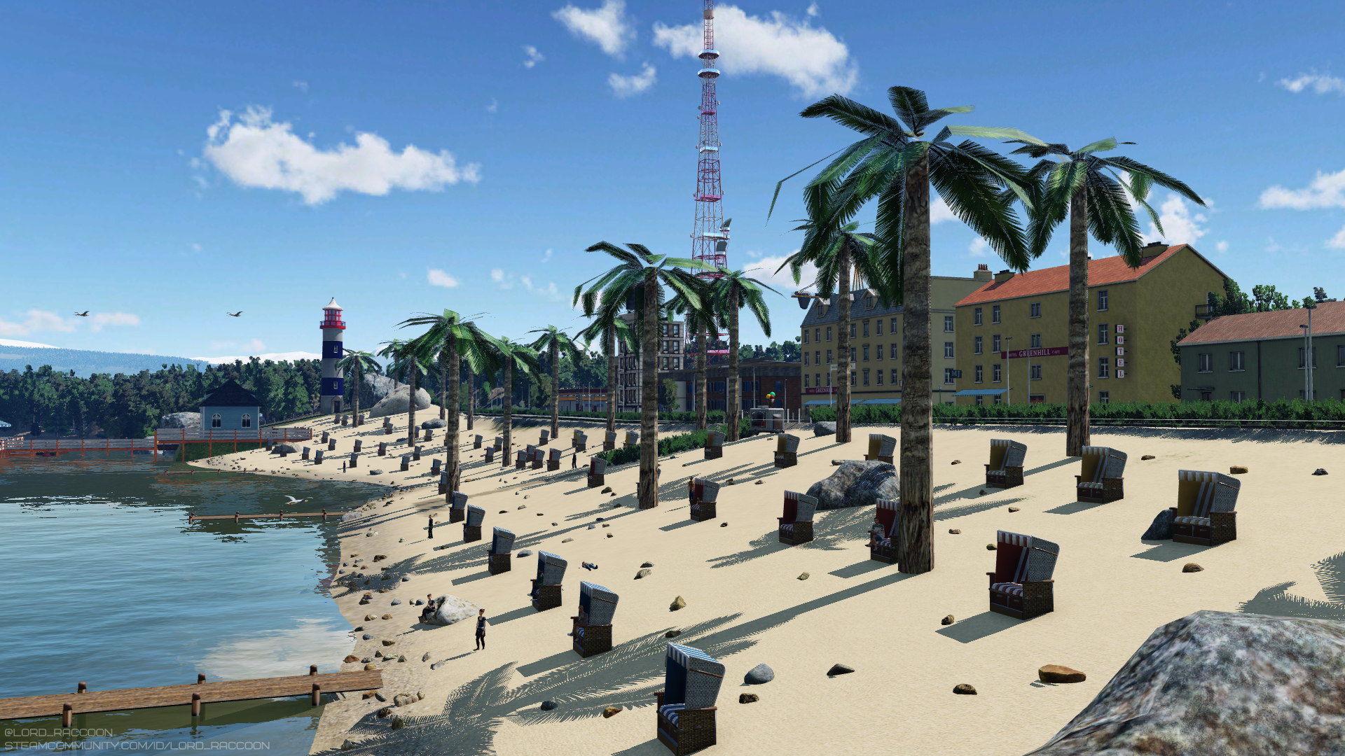 "Pacific paradise" public beach