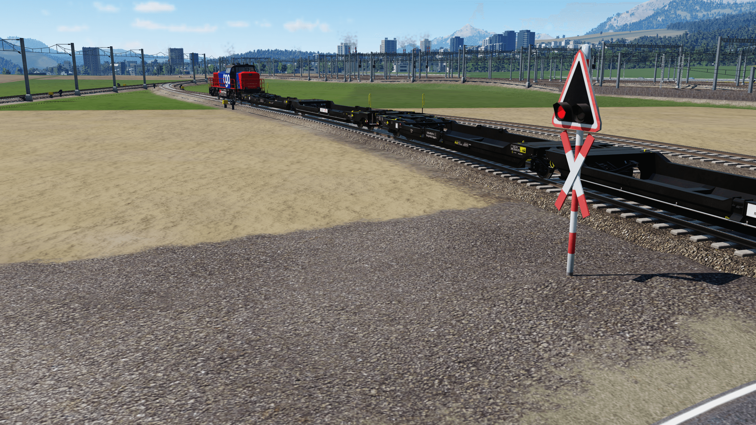 Rangierarbeiten am Containerterminal