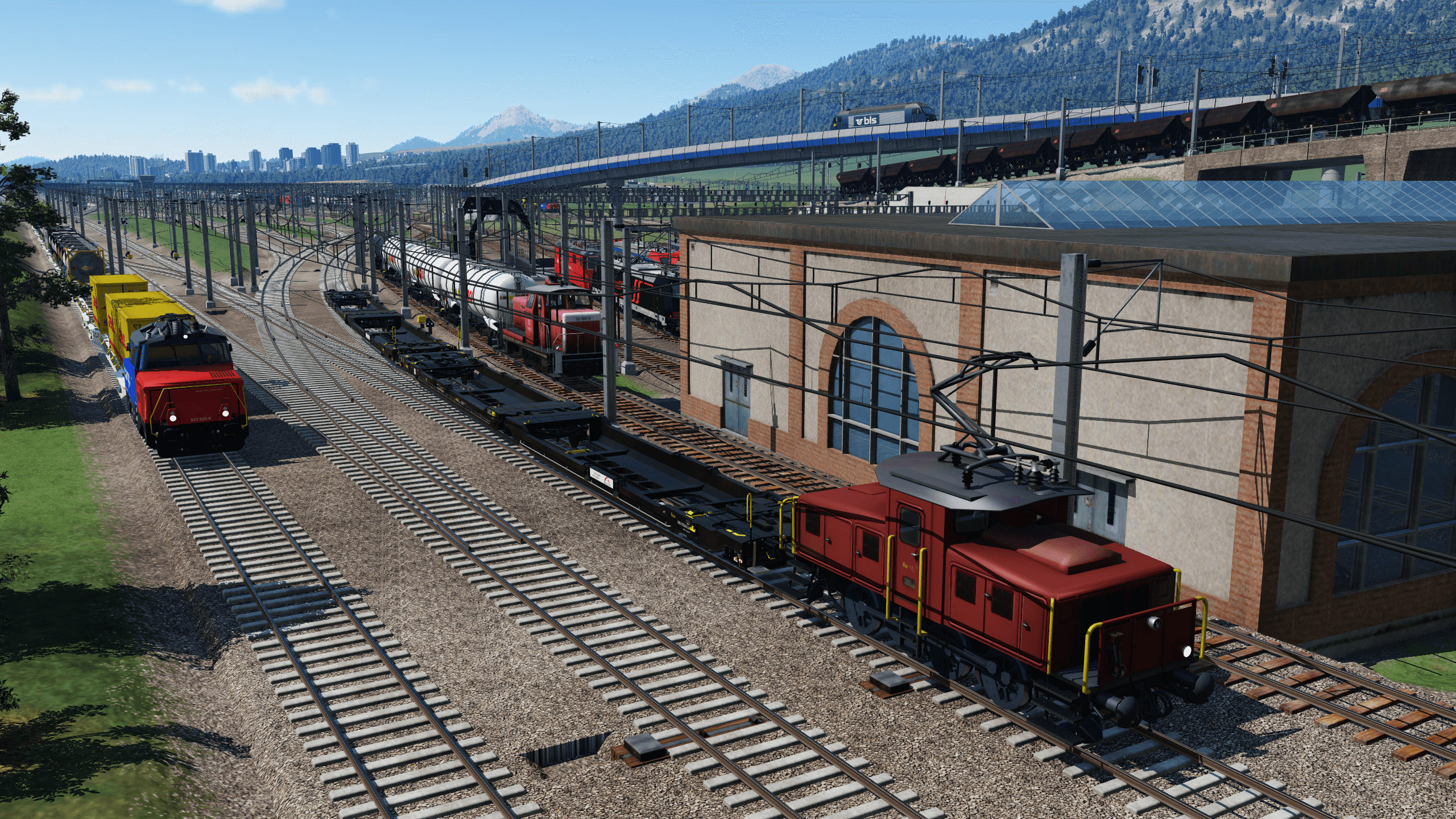 E 3/3 und V60 biem Rangieren
