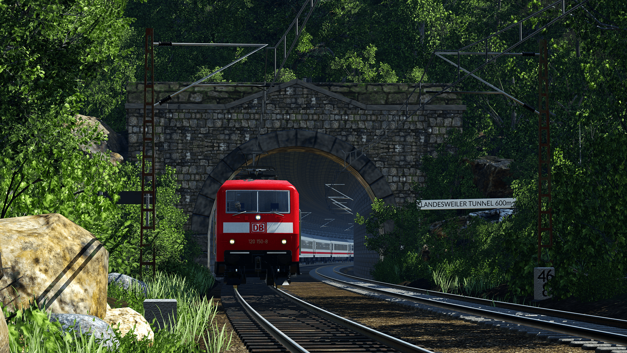 LR2618 beim verlassen des Tunnels