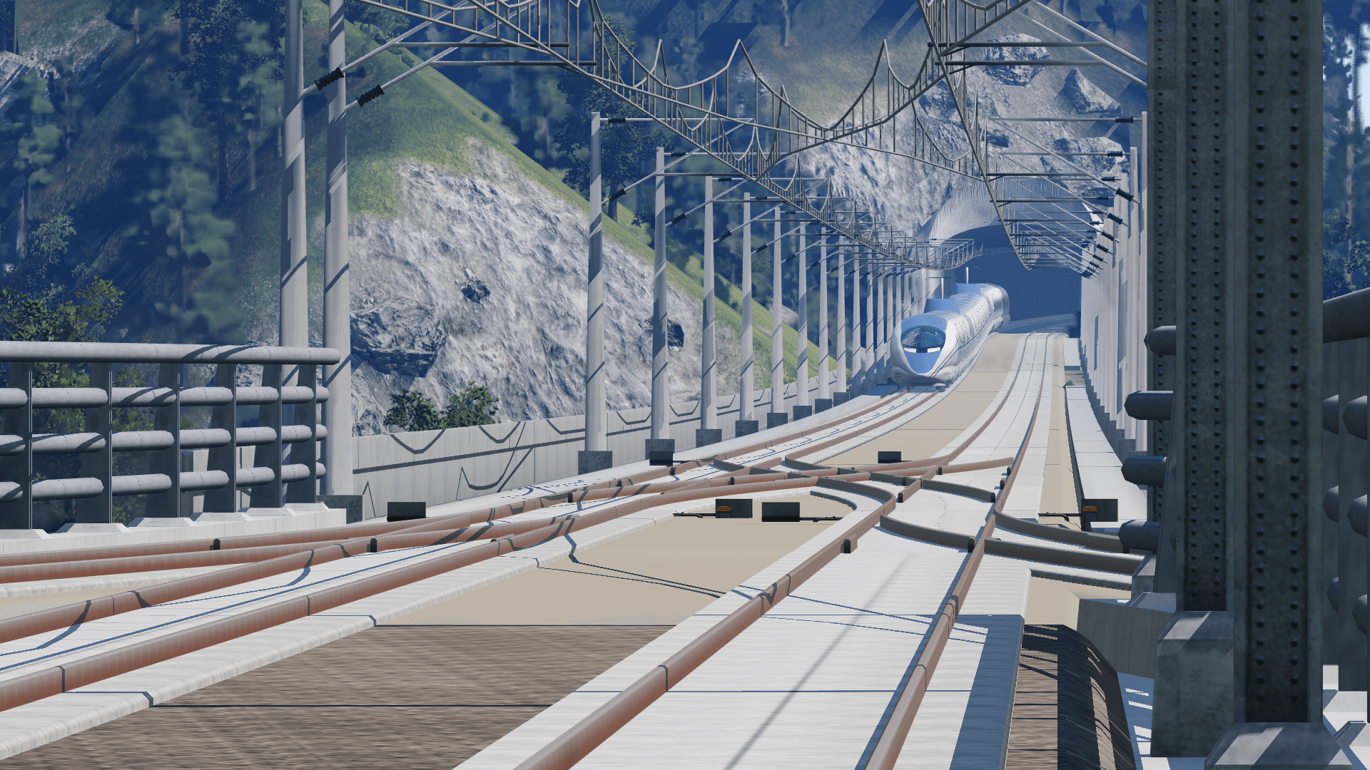 500 Series Shinkansen Leaving Naruto City Station