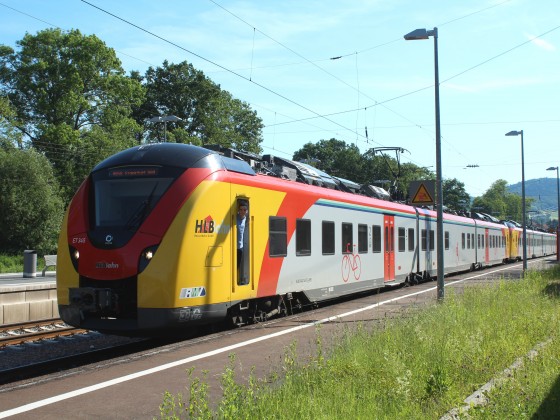 BR 1440 der Hessischen Landesbahn / Grinsekatze in Laufach
