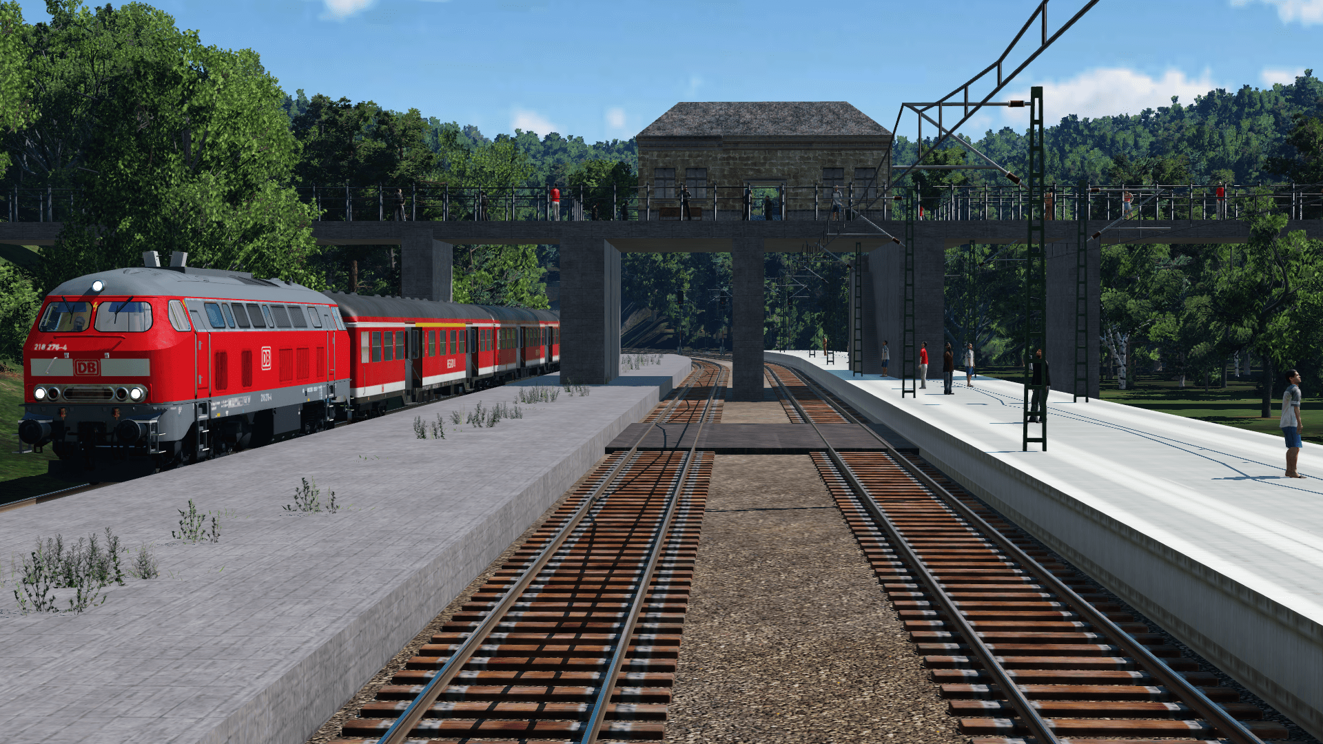Br 218 mit n-Wagen in... ähhhm