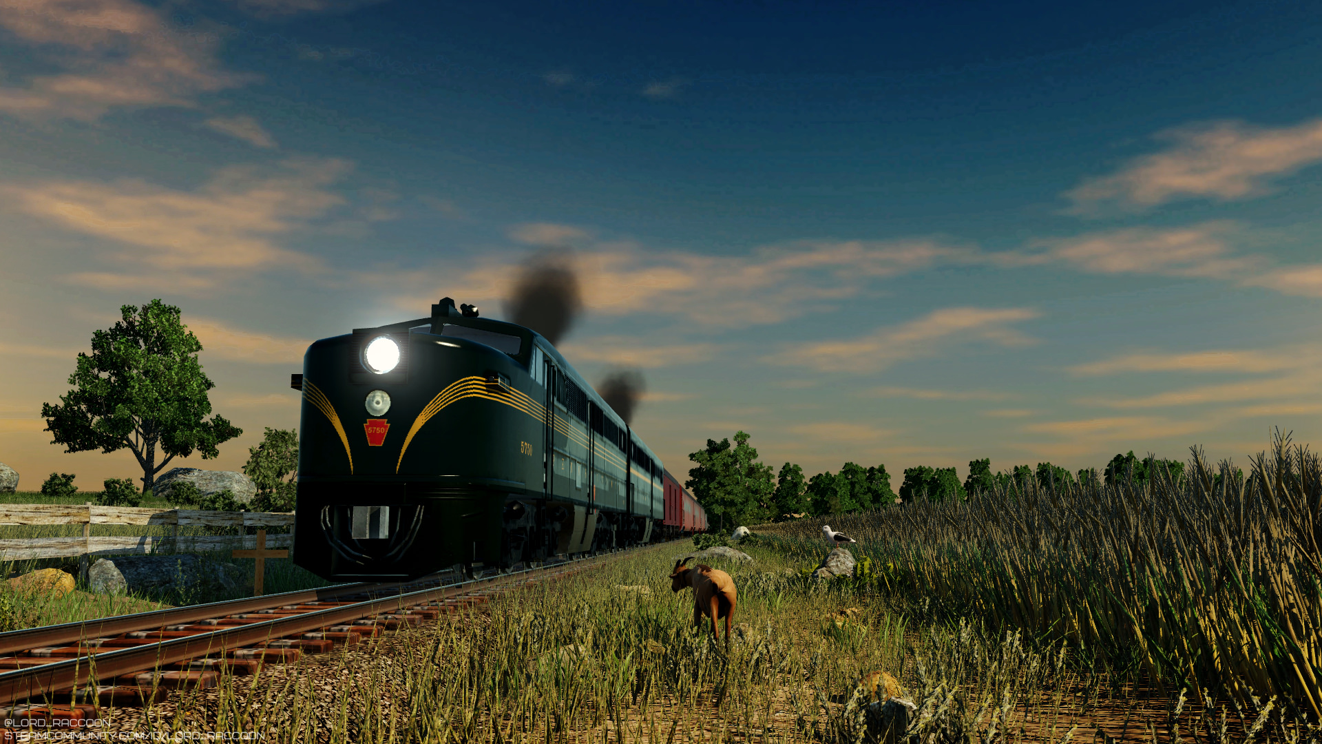 Alco PA of Pennsylvania at the evening run