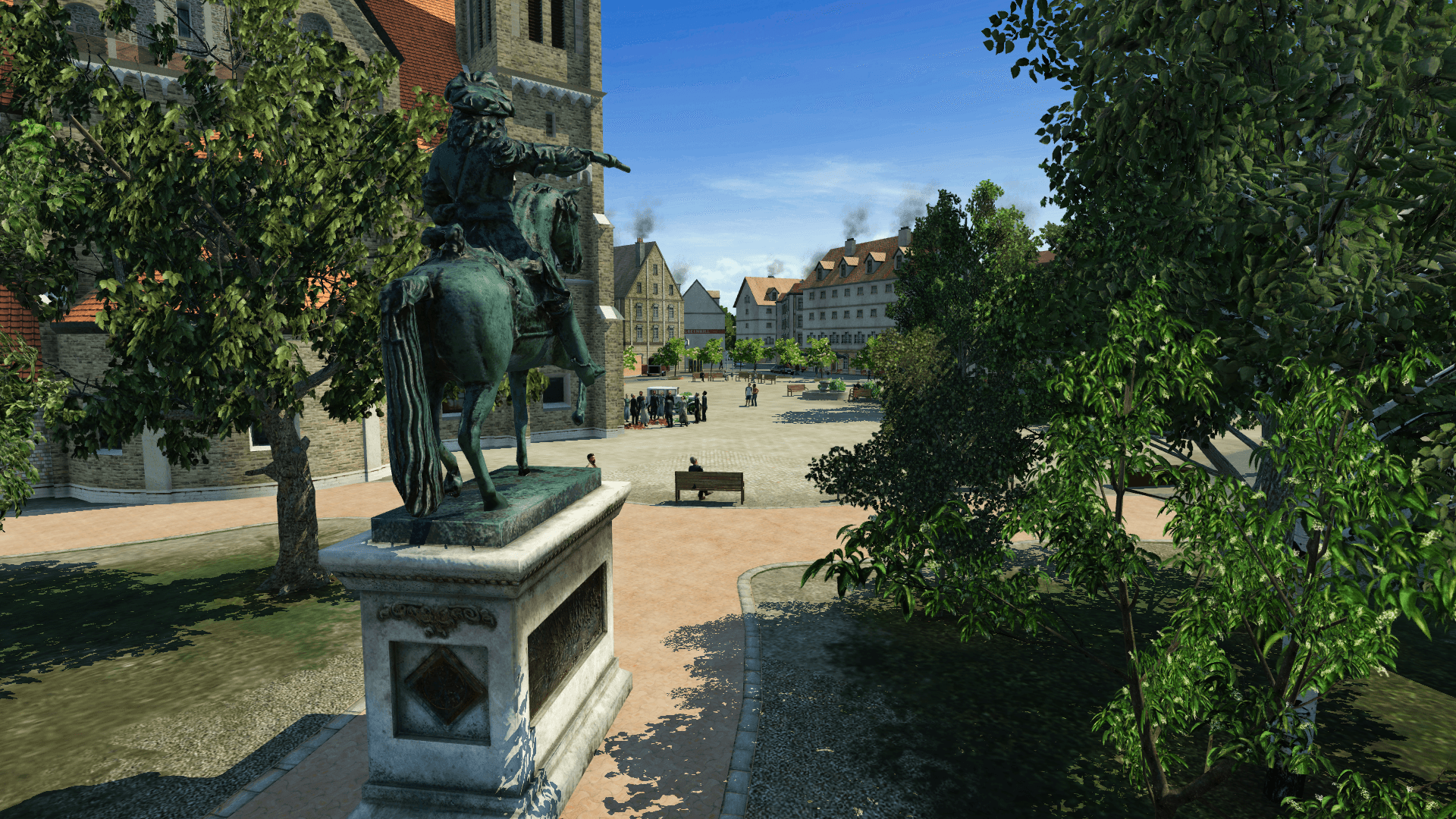 Kirchplatz und Alter Fritz