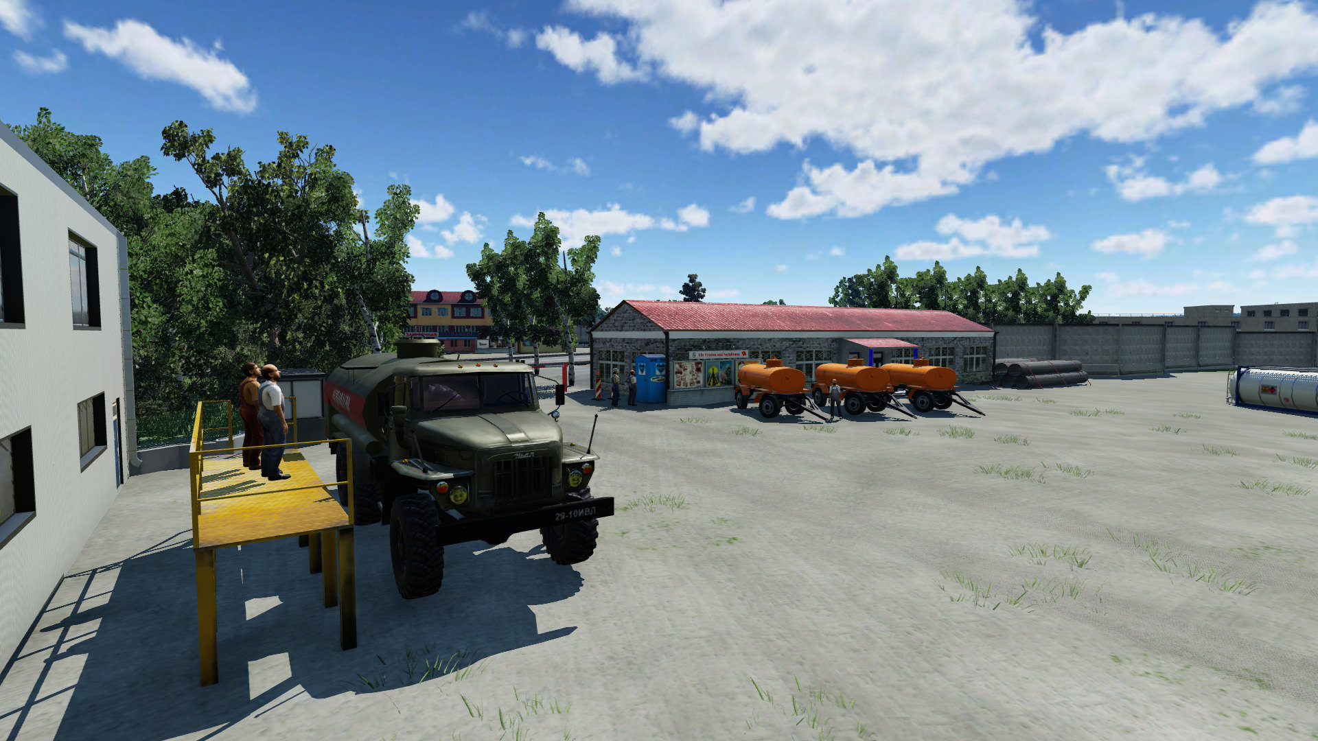 Checkpoint of the Voskresensk's chemical plant. 3#