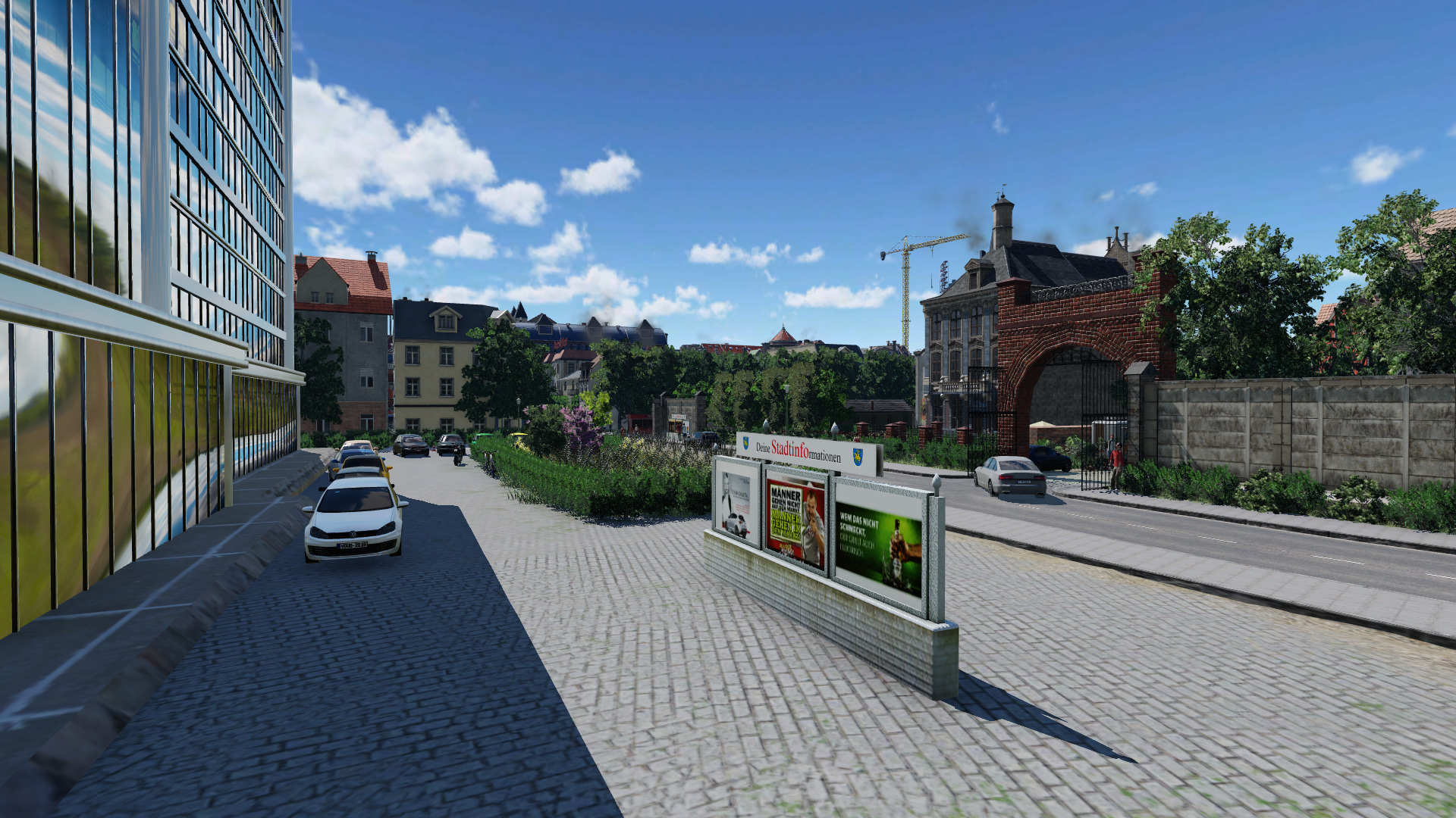 A street in  the city...