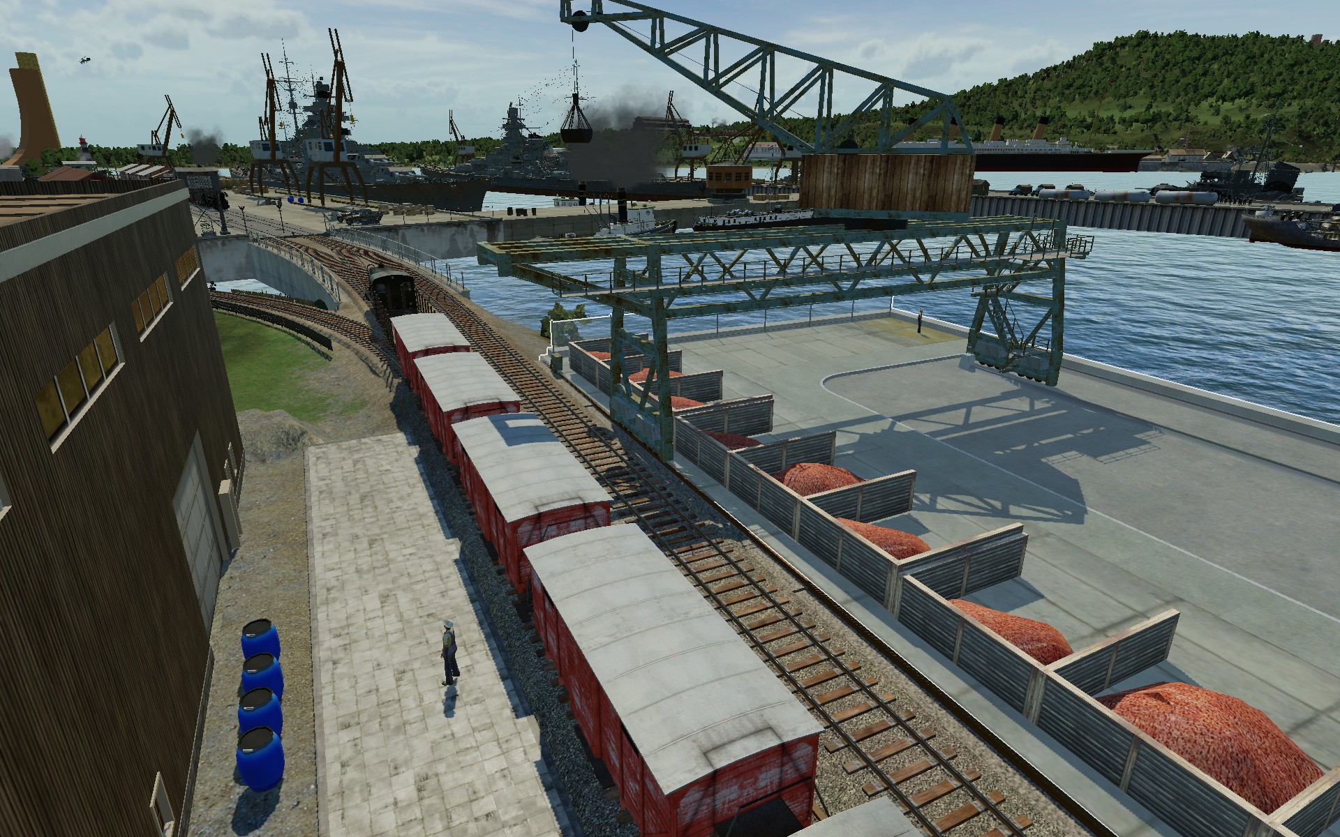 Einfahrt in den Hafen