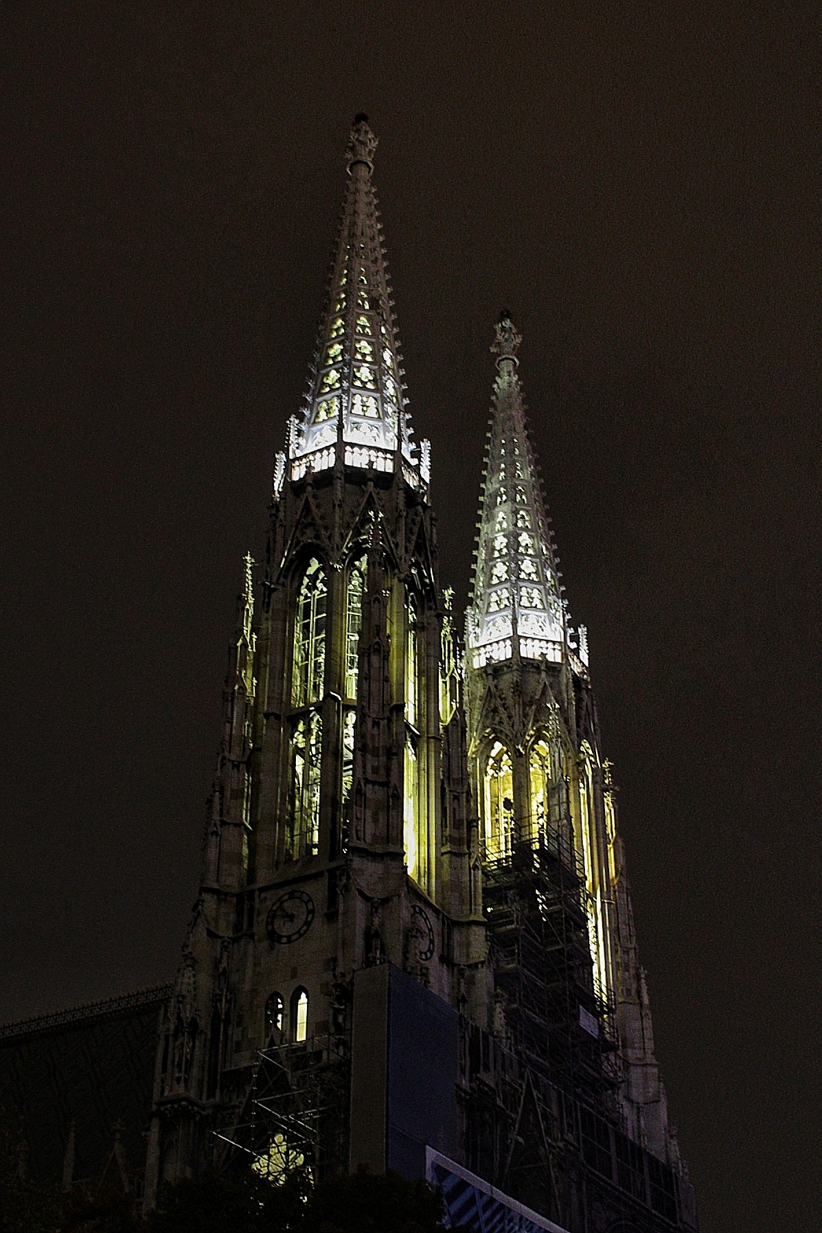 Votivkirche nach dem Abendessen