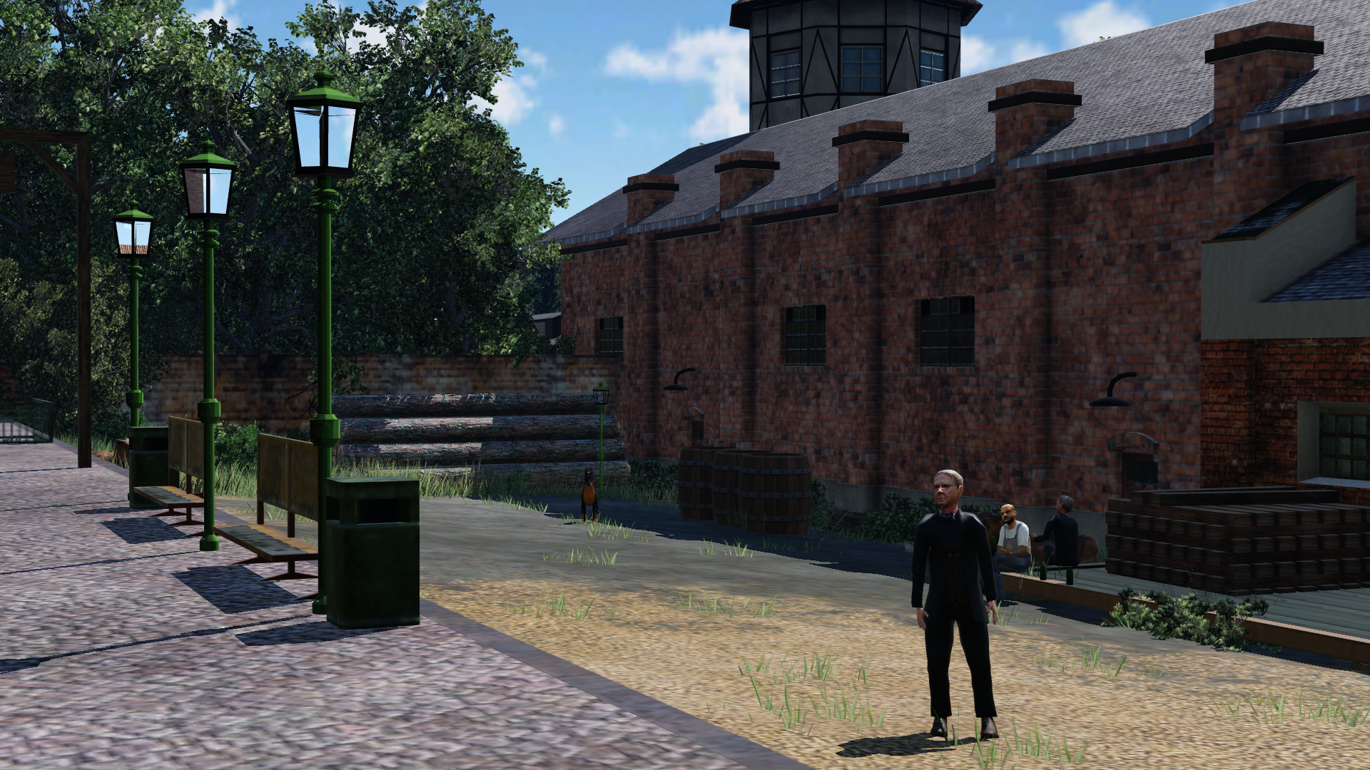 A small station with depot in 1850's