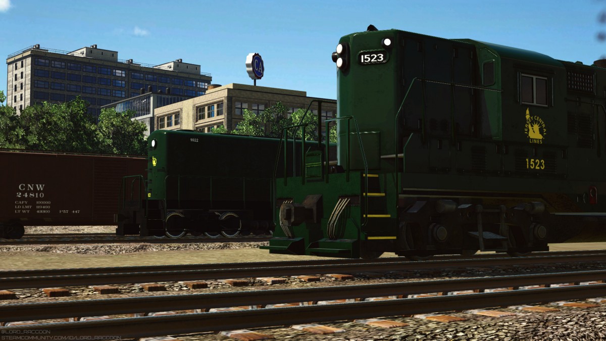 "Jersey Central Lines" Alco HH 600 and GP7
