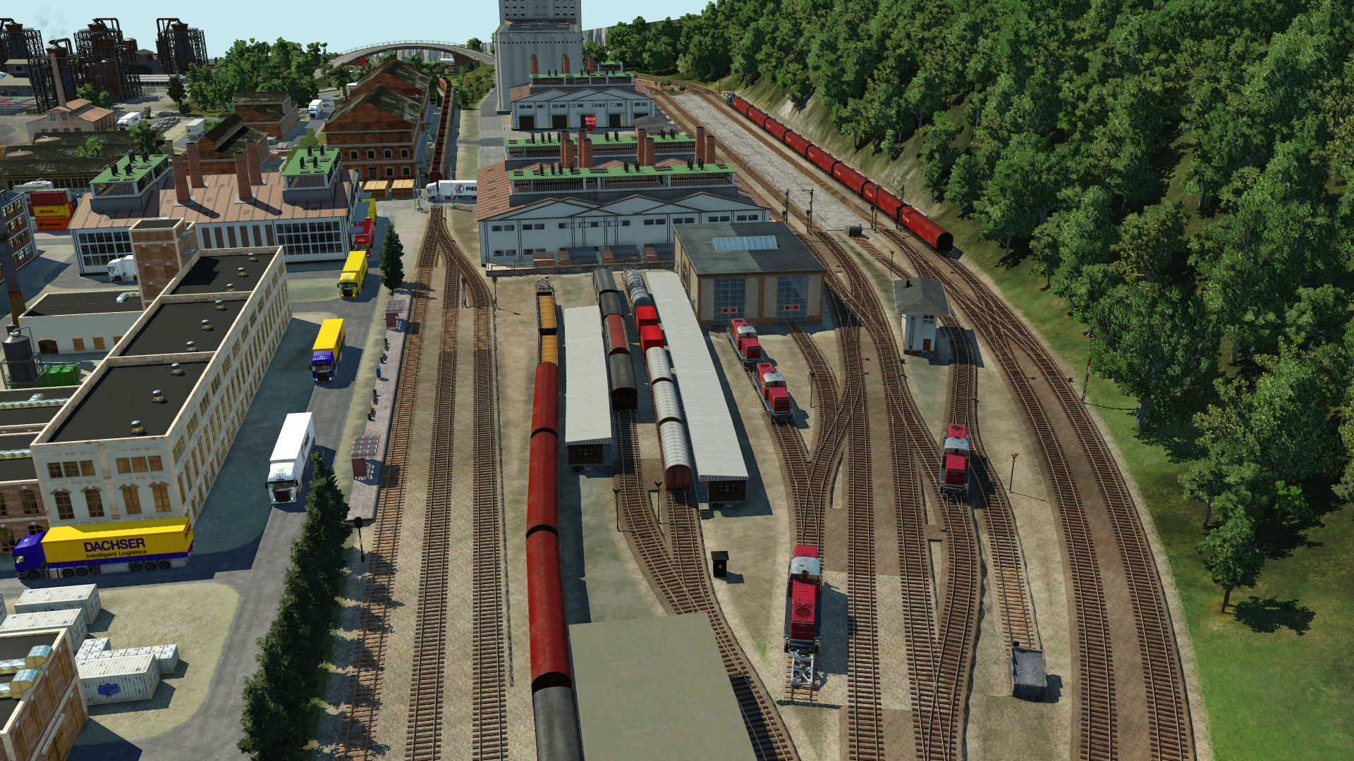 Endbahnhof Löhne-Fabrik der Üg-Züge aus Löhne-Industrie