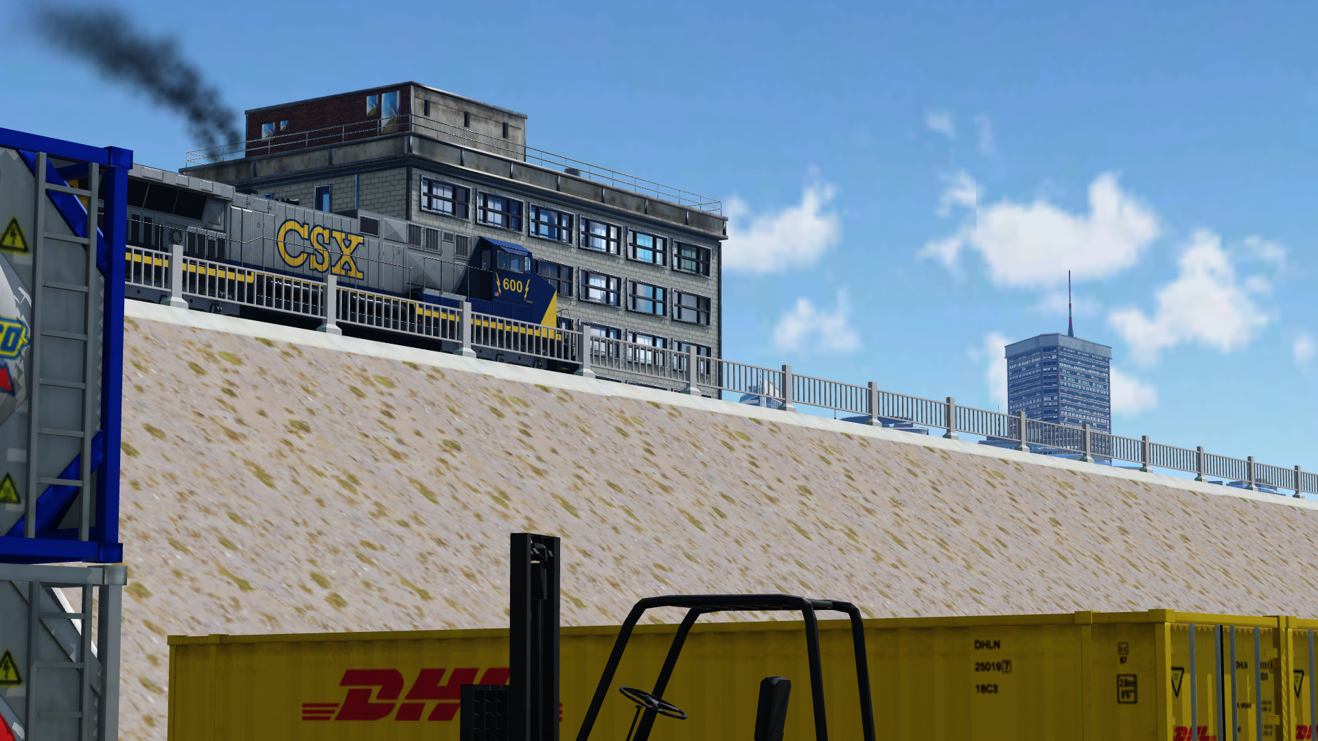 CSX in the industrial area