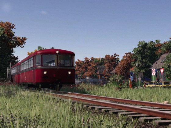 [1] Railbus in the countryside