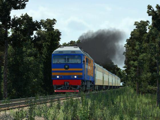 TEP70 going through woods