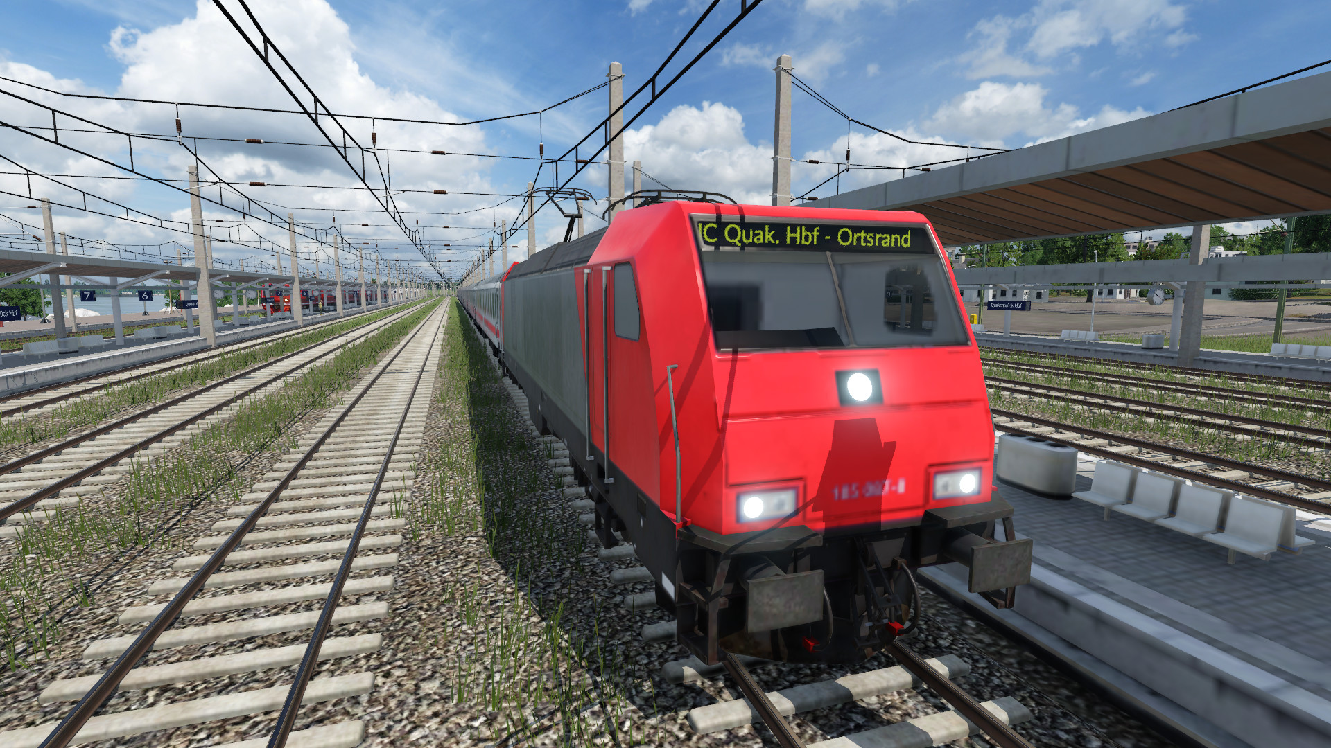 Screenshots von der Testkarte (DB Intercity)