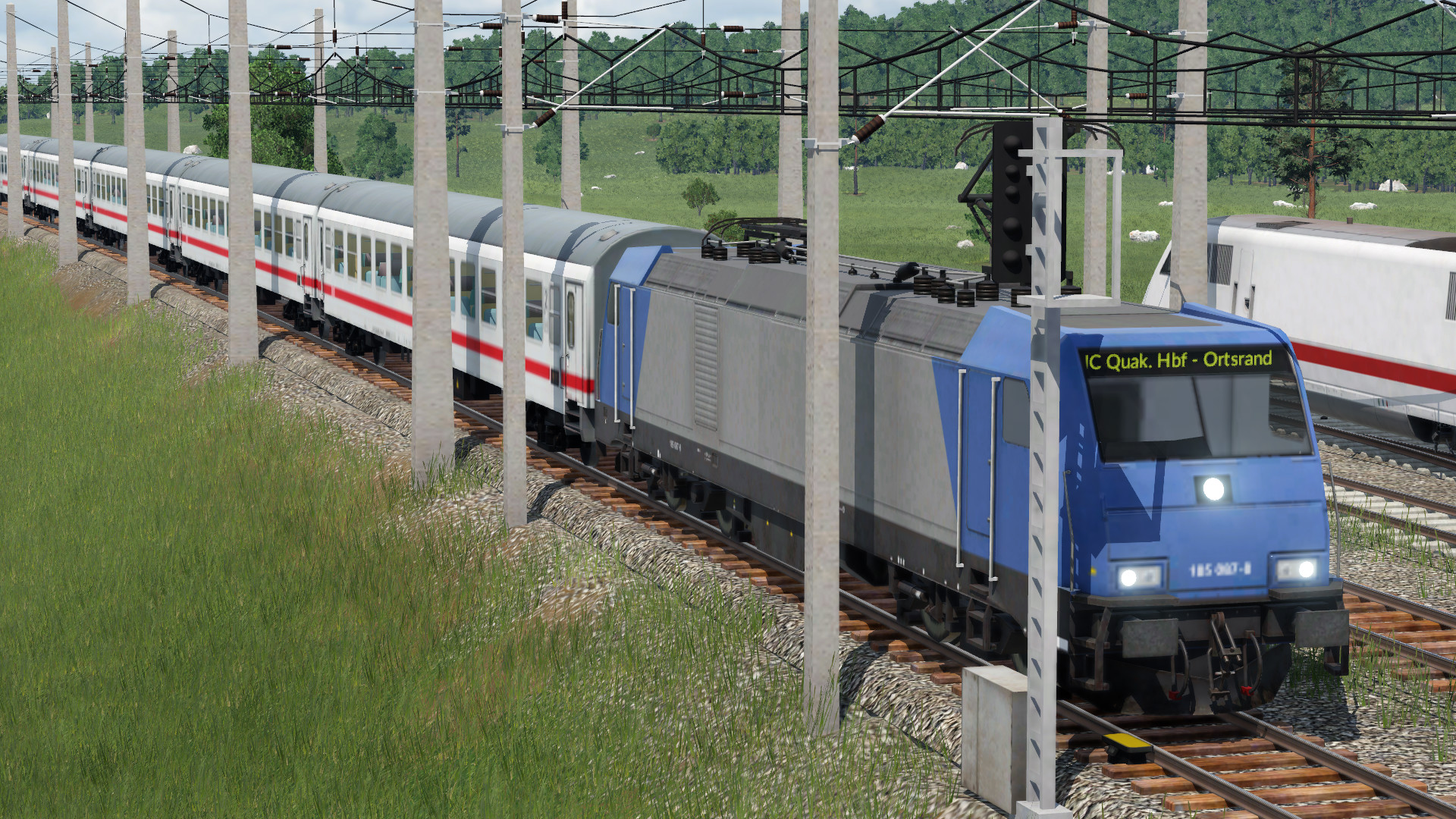 Screenshots von der Testkarte (DB Intercity)