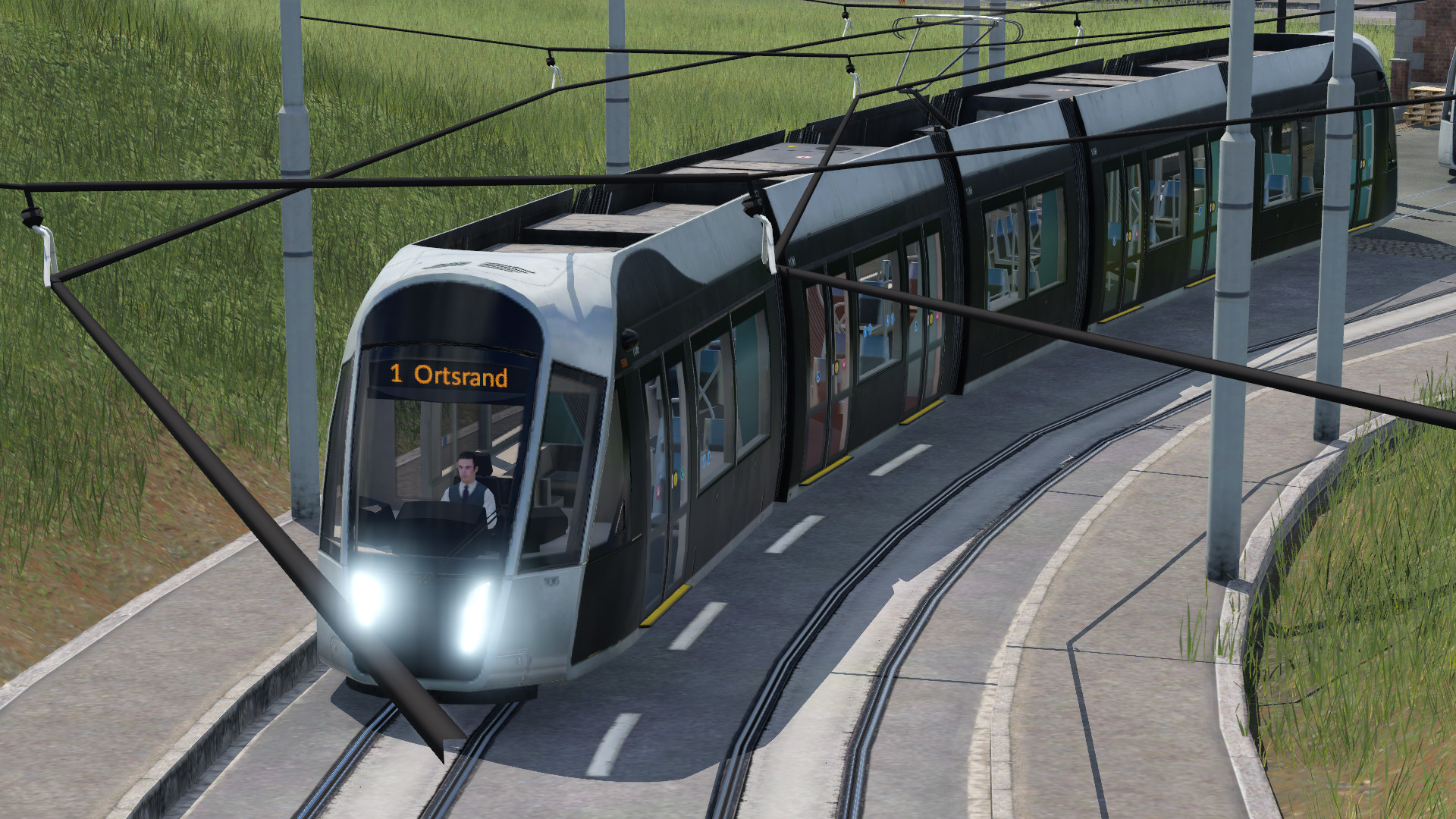 Screenshots von der Testkarte (Straßenbahn)