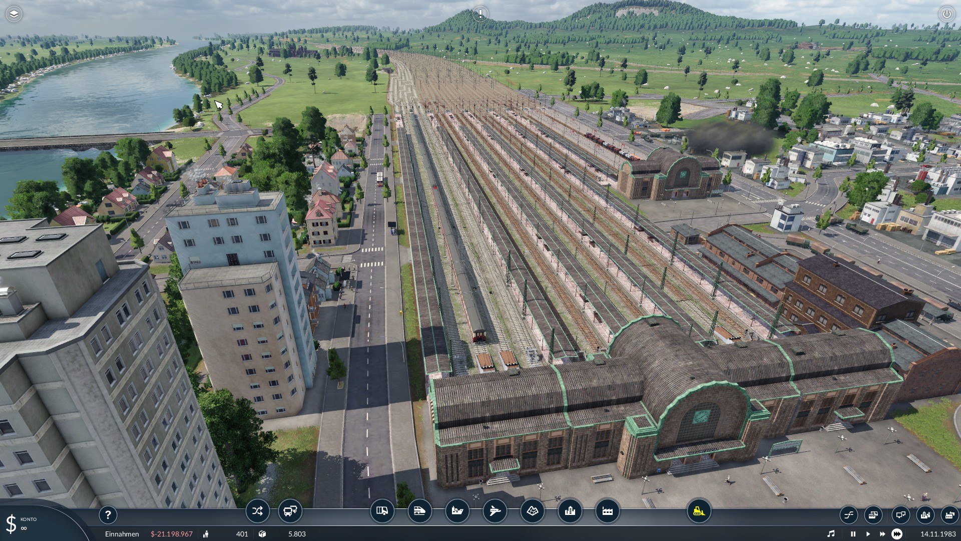 Der neue Bahnhof