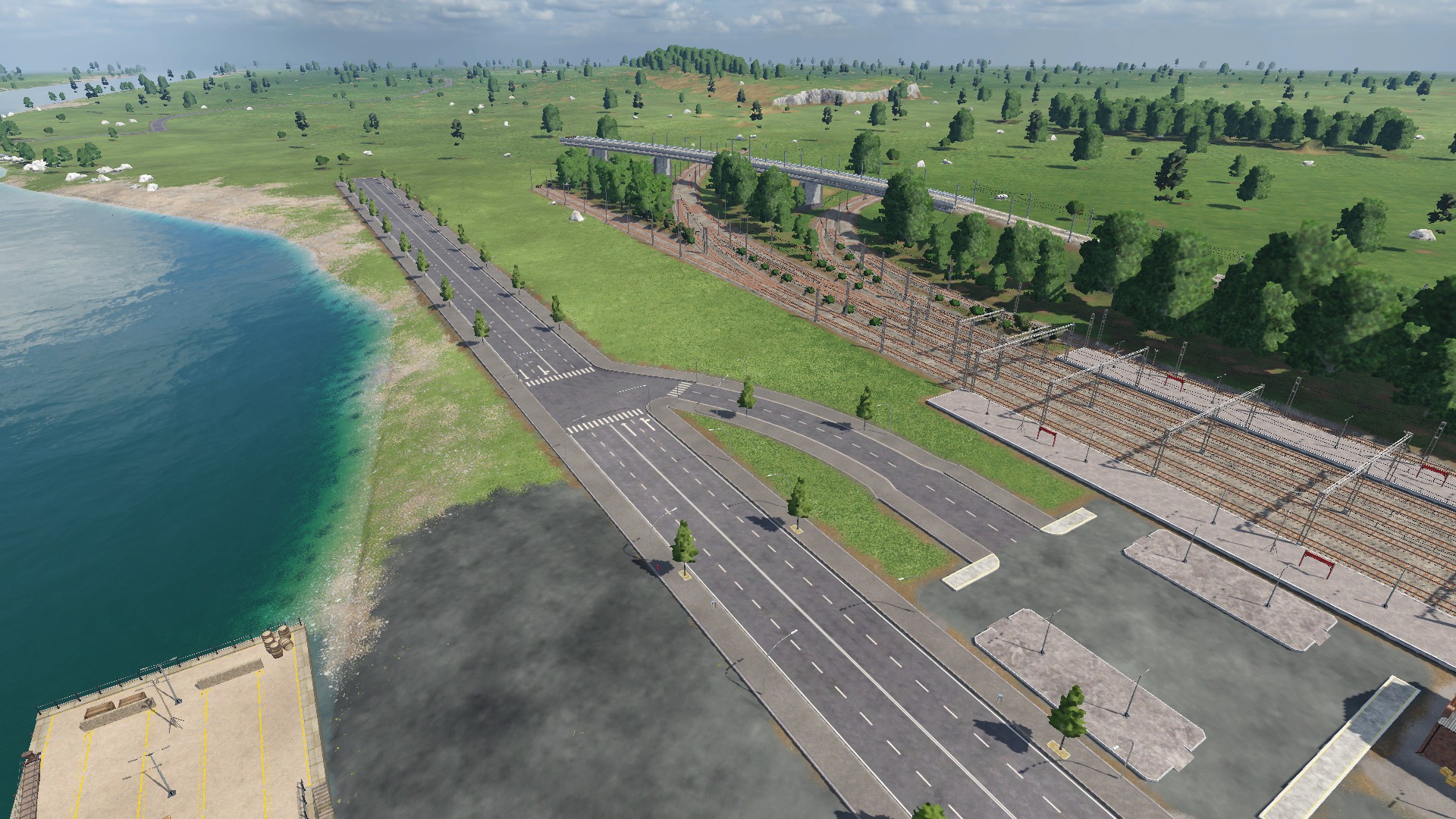 Der Anfang meiner Ersten Schönbaumap in Transport Fever 2