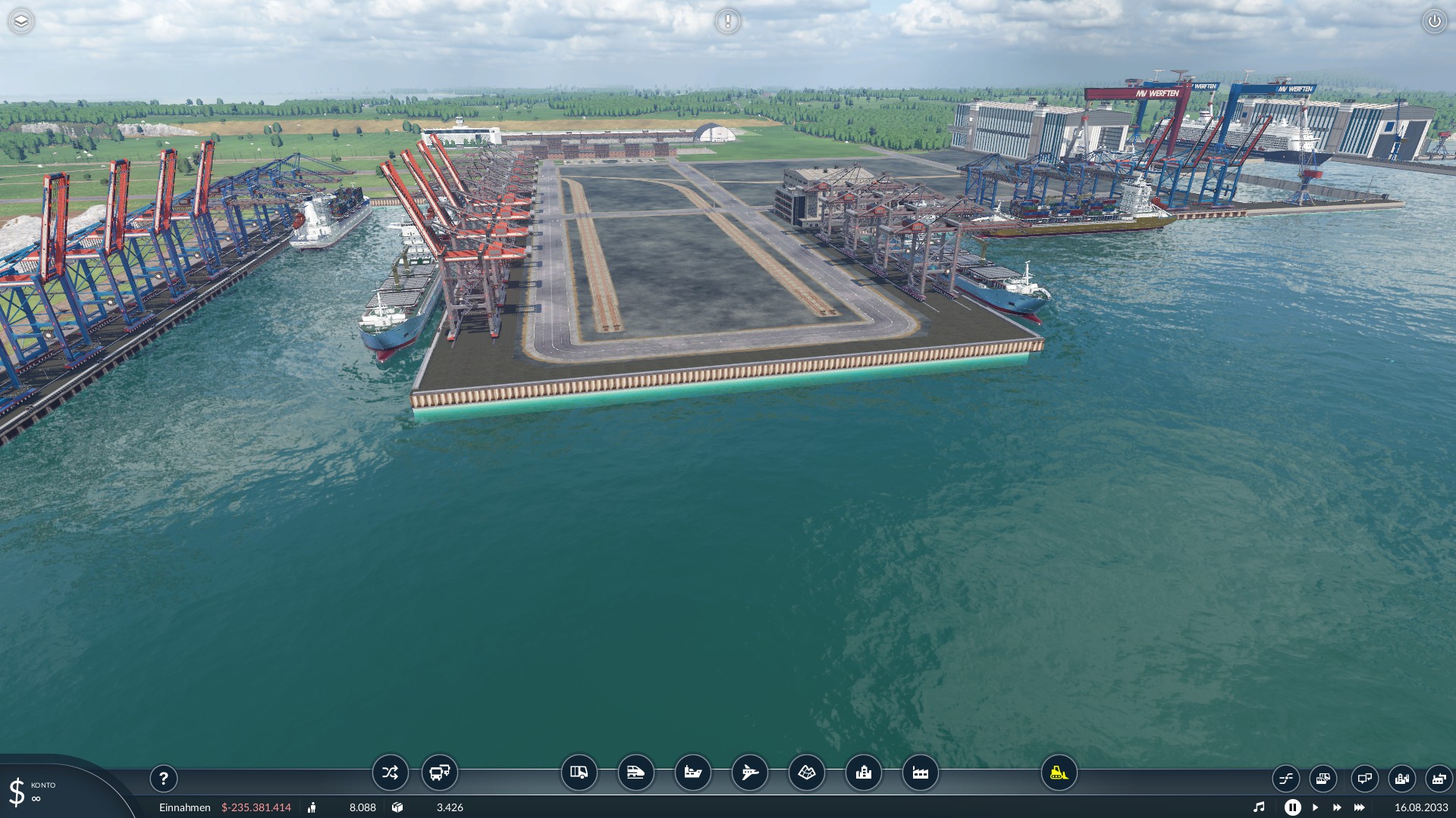 Großer Hafen Bauphase 1