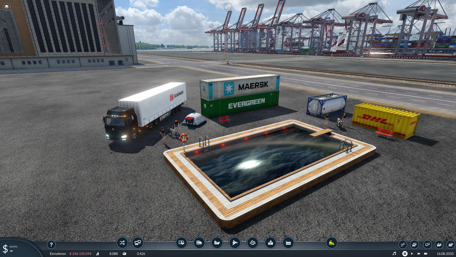 läuft am Hafen... :-D