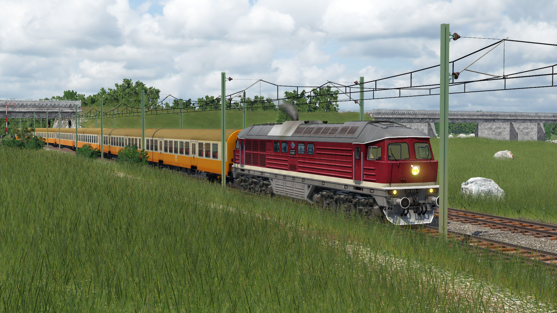Städteexpress an der Ausfahrt Nord des Rbf