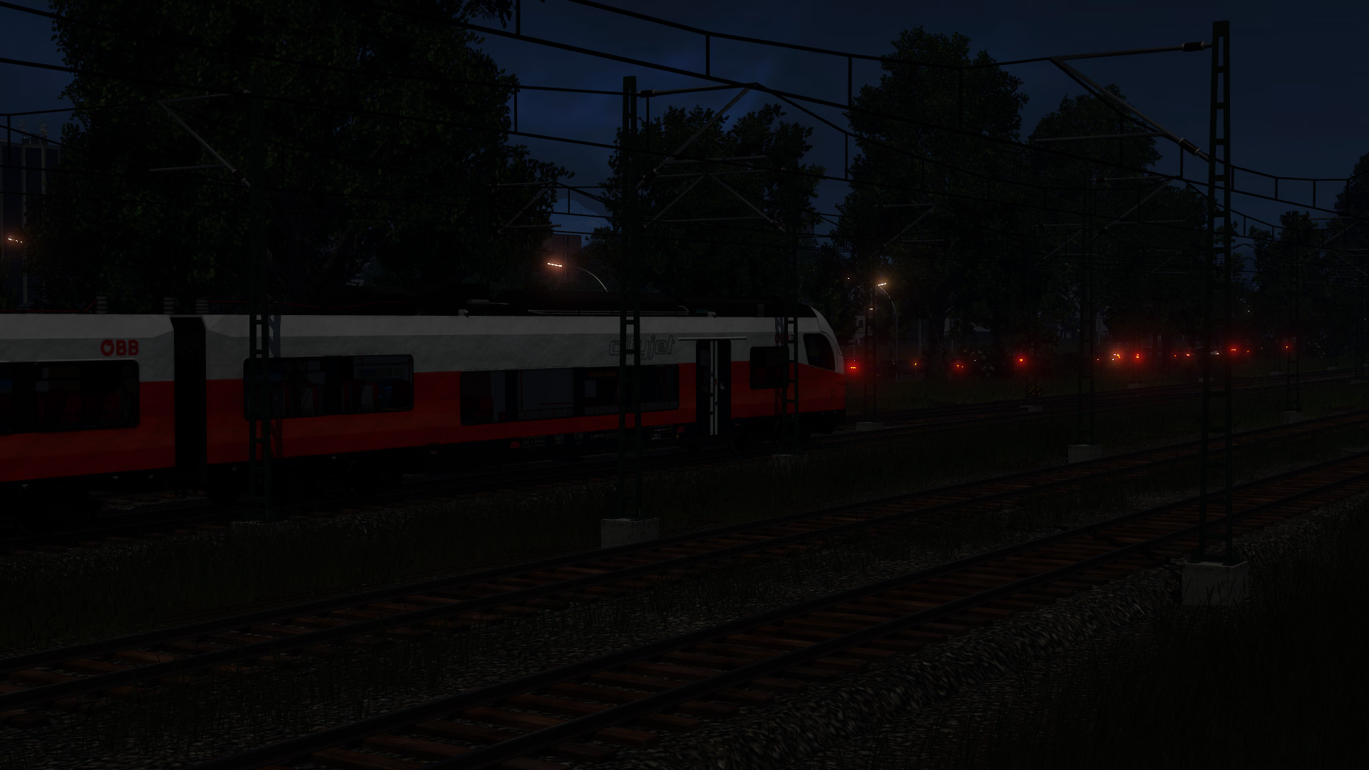 Bei Nacht Trainspotting betrieben