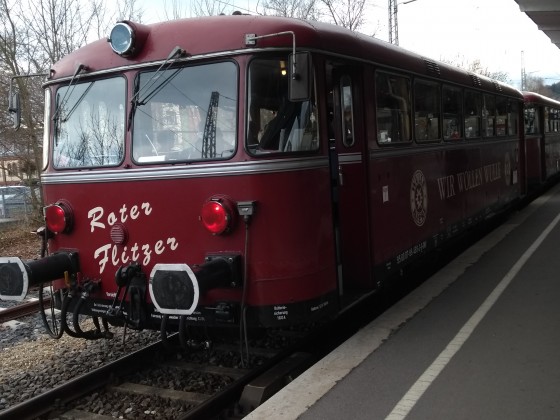 VT95 -Roter Flitzer- Tübingen Hbf