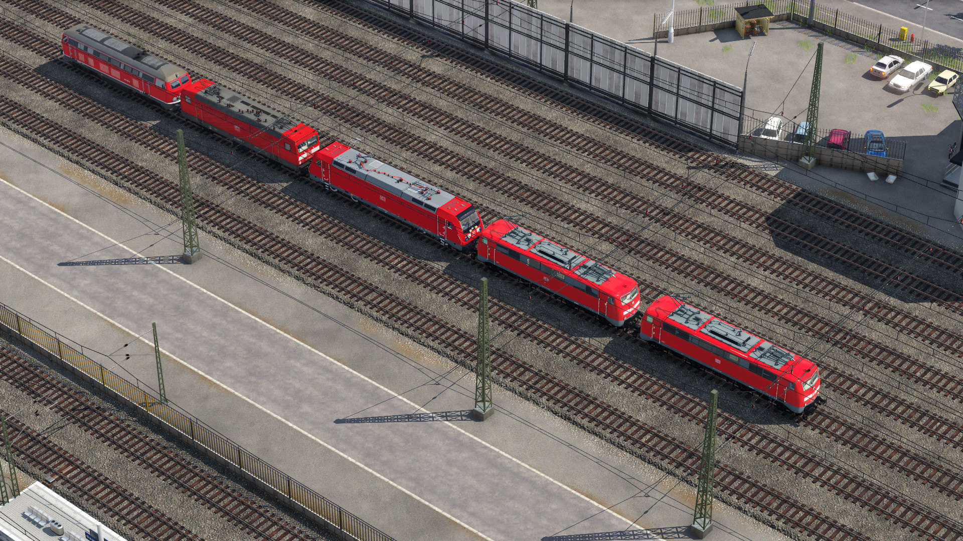 Die ersten Loks werden schon abgestellt.