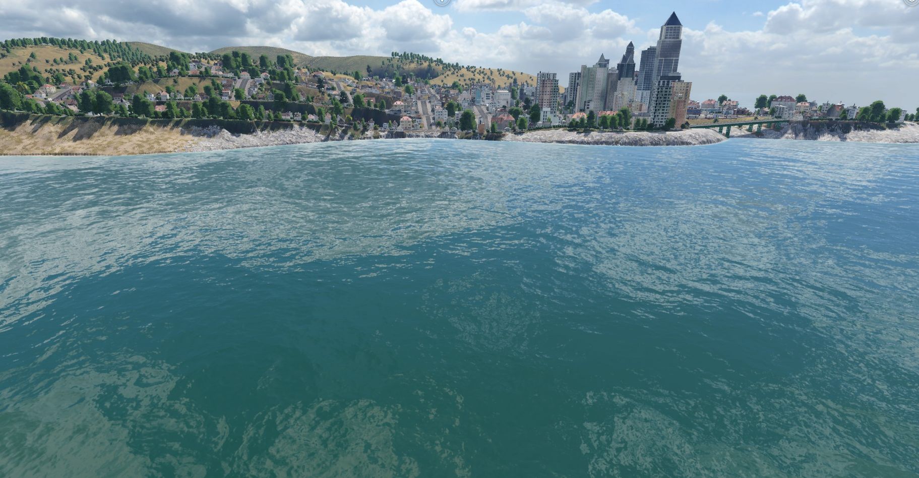 Italien Map Skyline