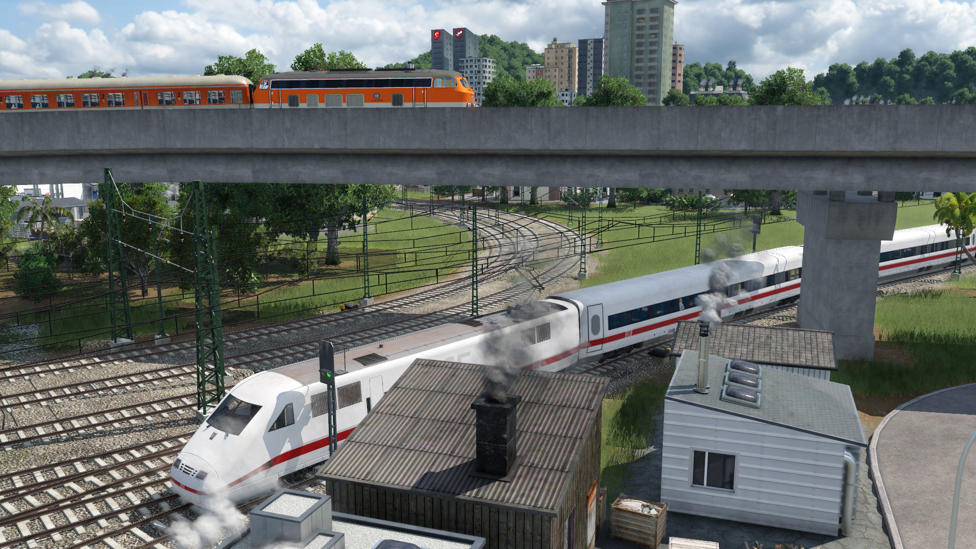 Ein geschäftiger Tag in der Nähe des Mainzer Nordbahnhofs