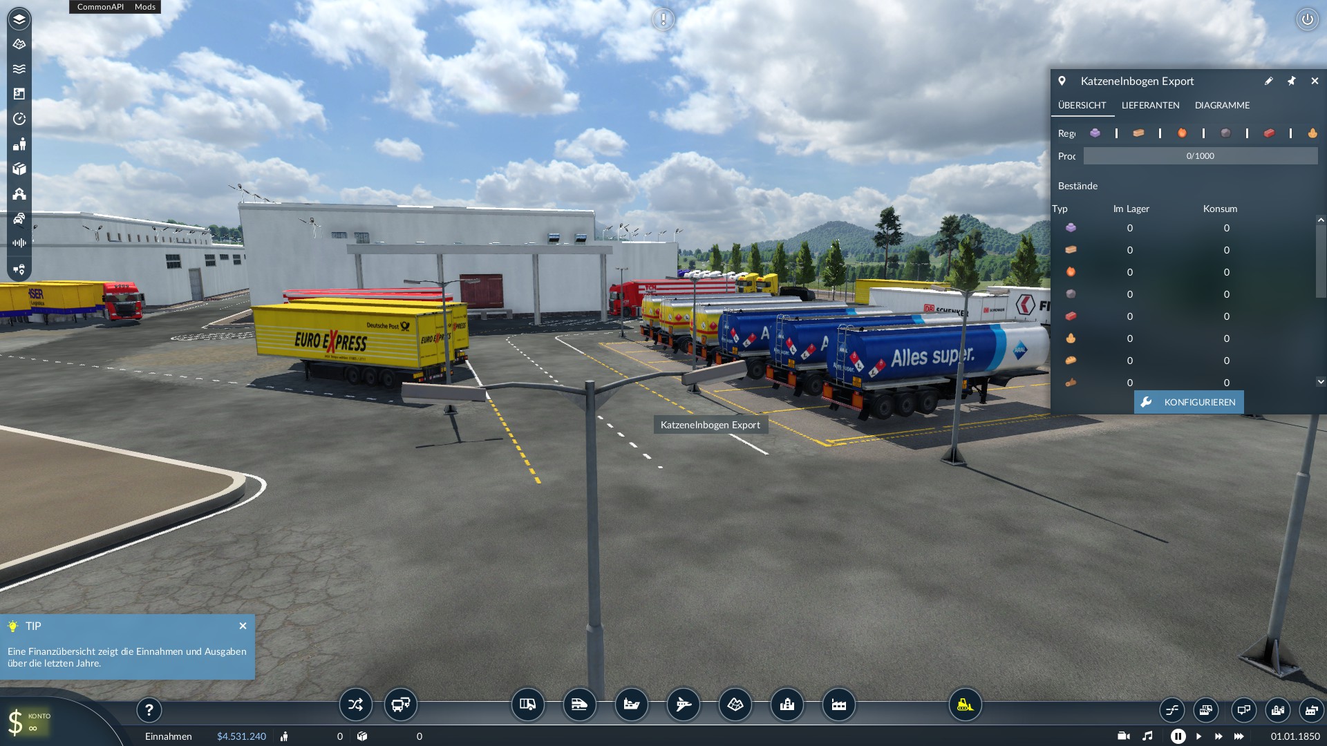 Import und  Export  ( Cargo Magnet )