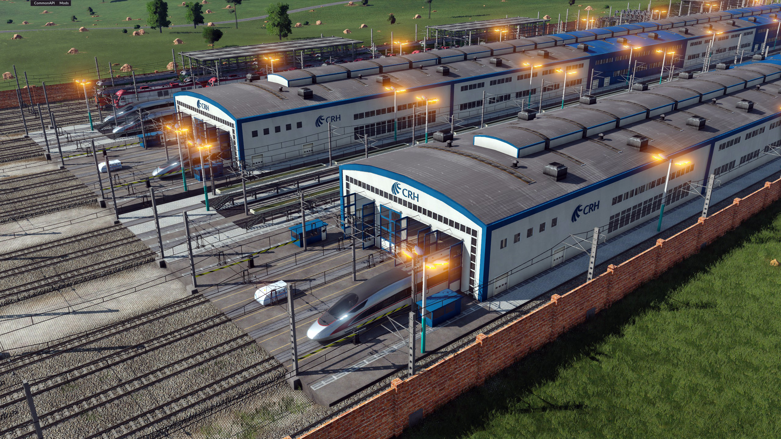 The new locomotive depot is ready for operation. lol