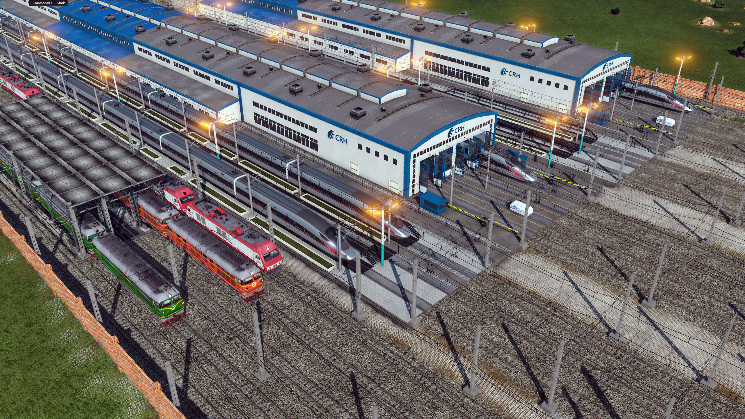 The new locomotive depot is ready for operation. lol