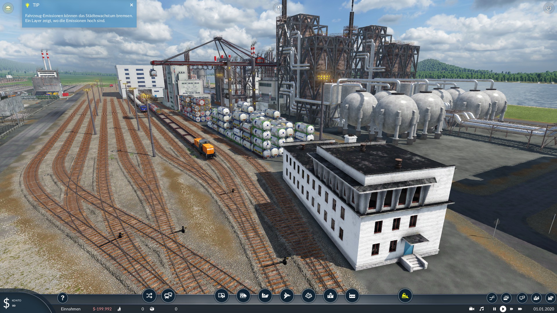Container Verladung