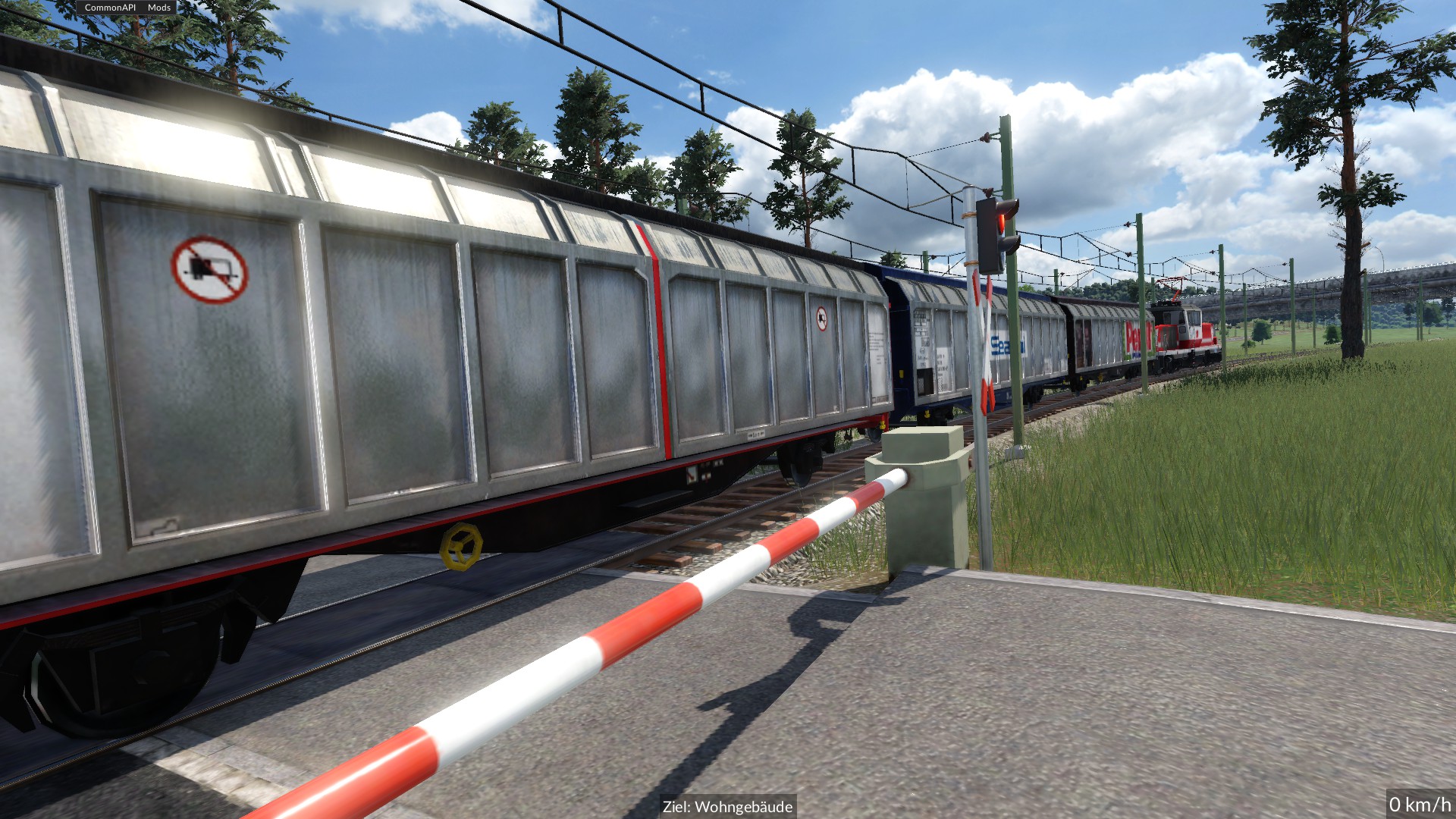 Warten am Bahnübergang