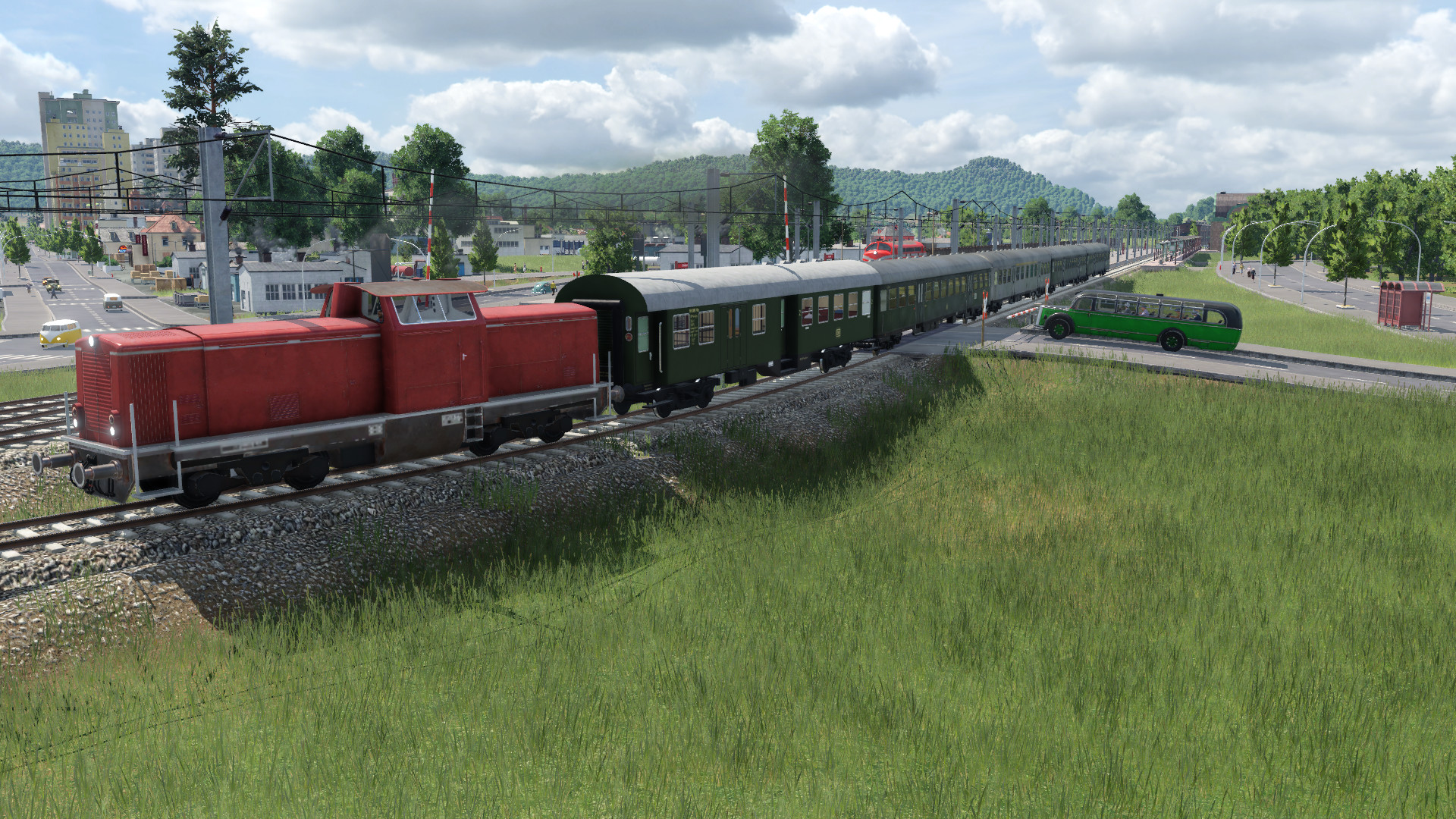 Regional train leaving Alfreton