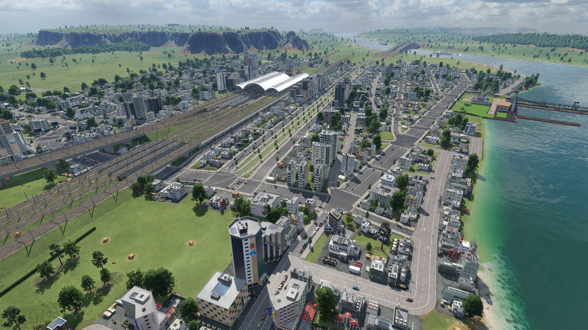 Großstadt im Aufbau