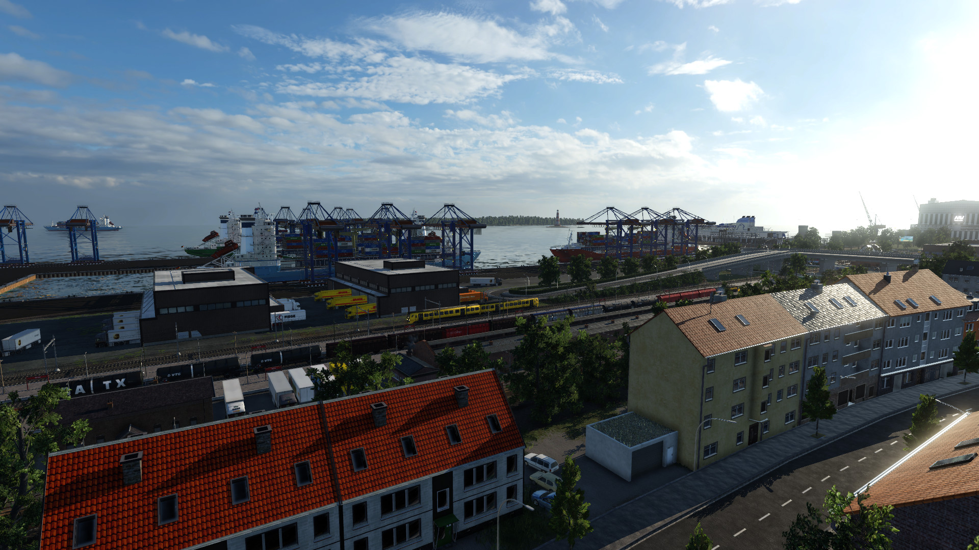 Morgens am Rotterdammer Fährhafen