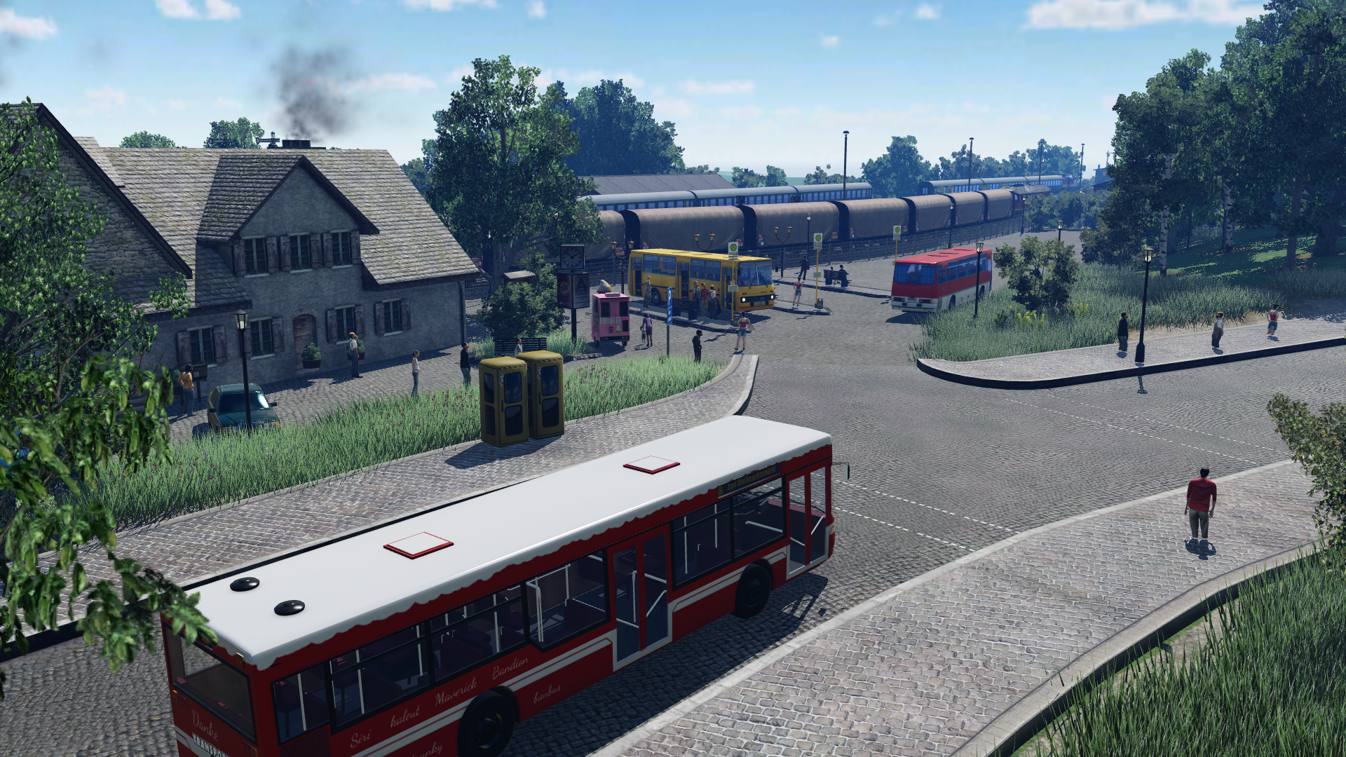 Bahnhofstraßeneinfahrt Früher