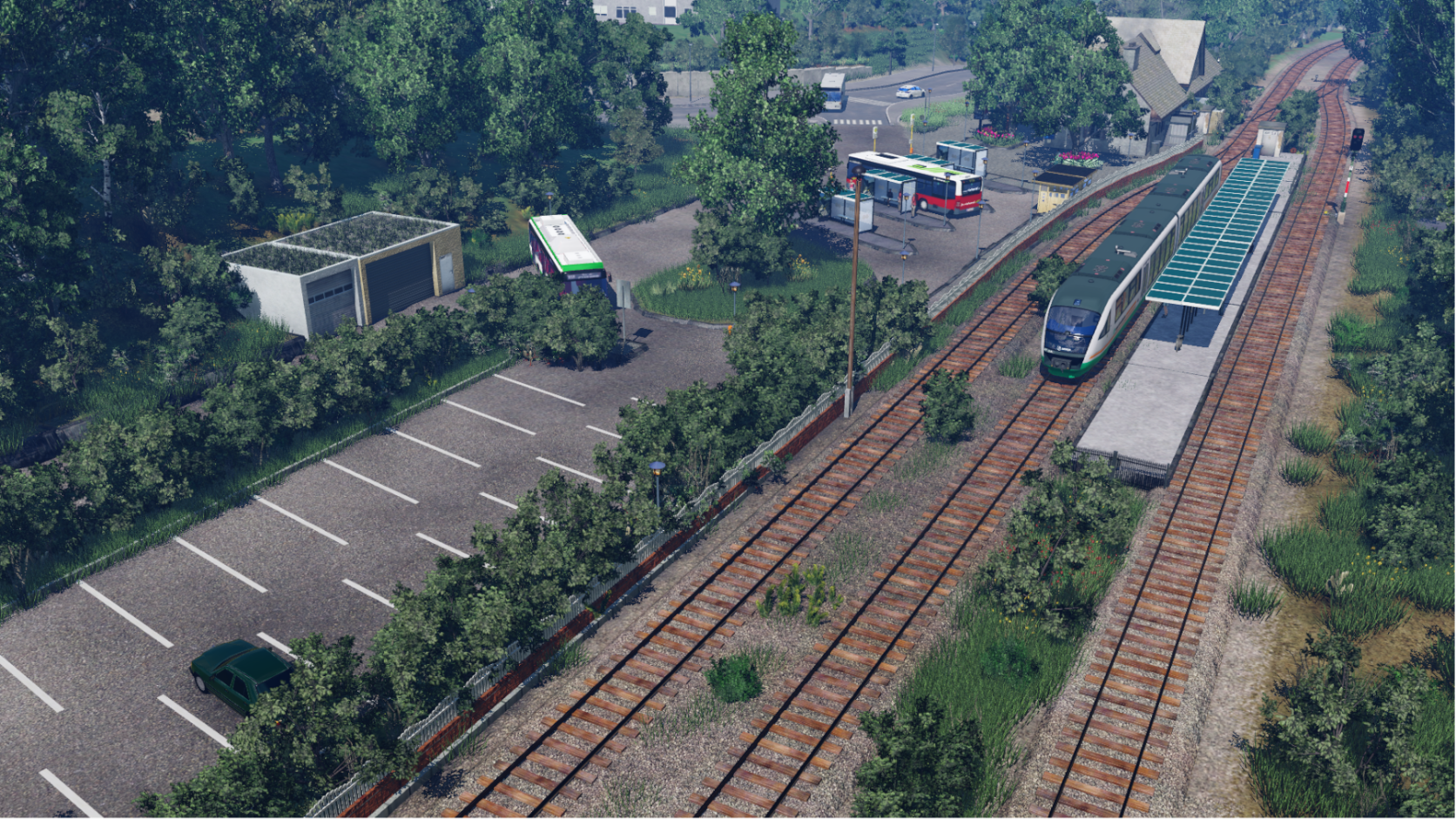 Bahnhofsbereich Heutige zeit