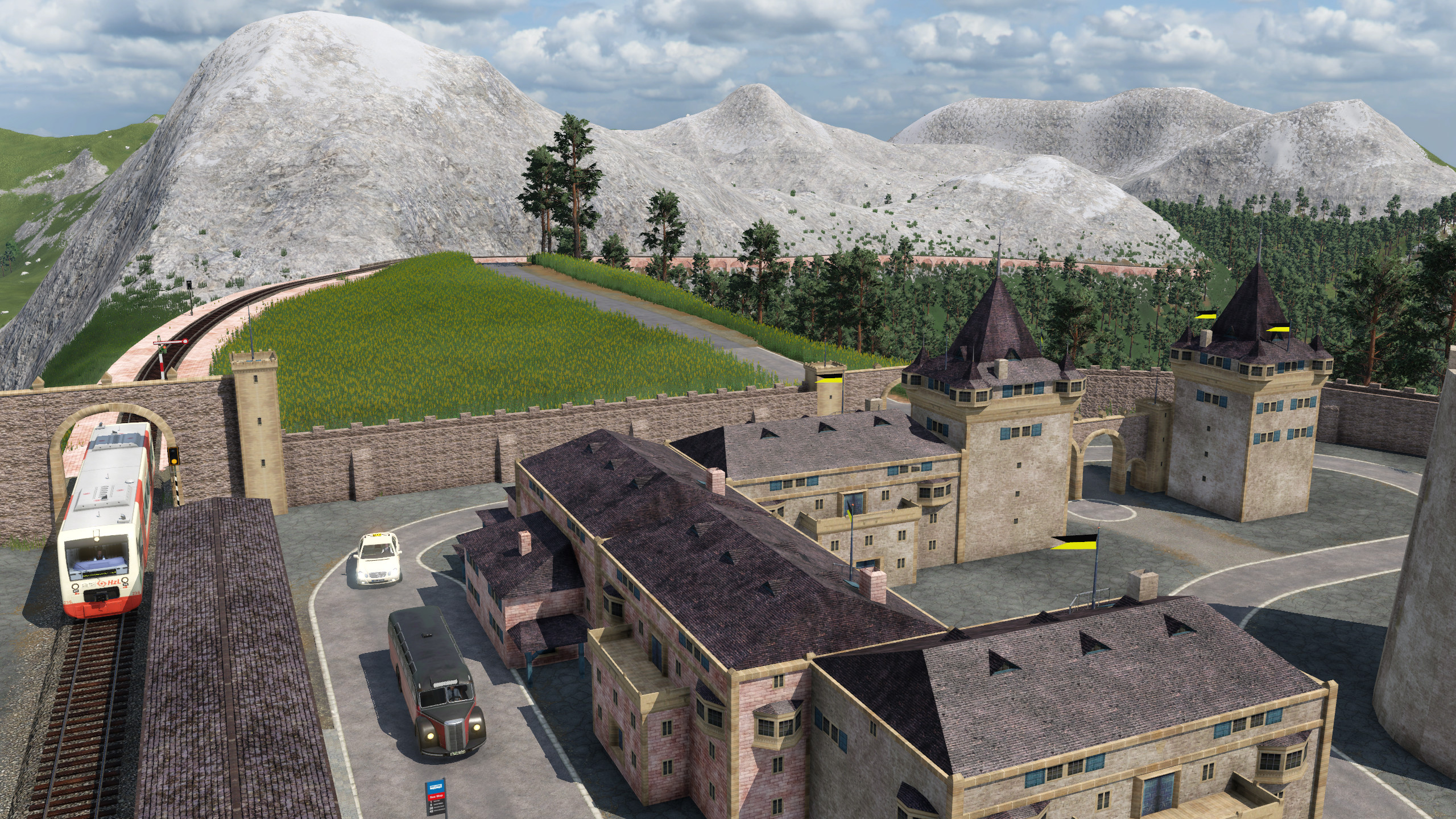 Mit dem Ringzug zum Schloss
