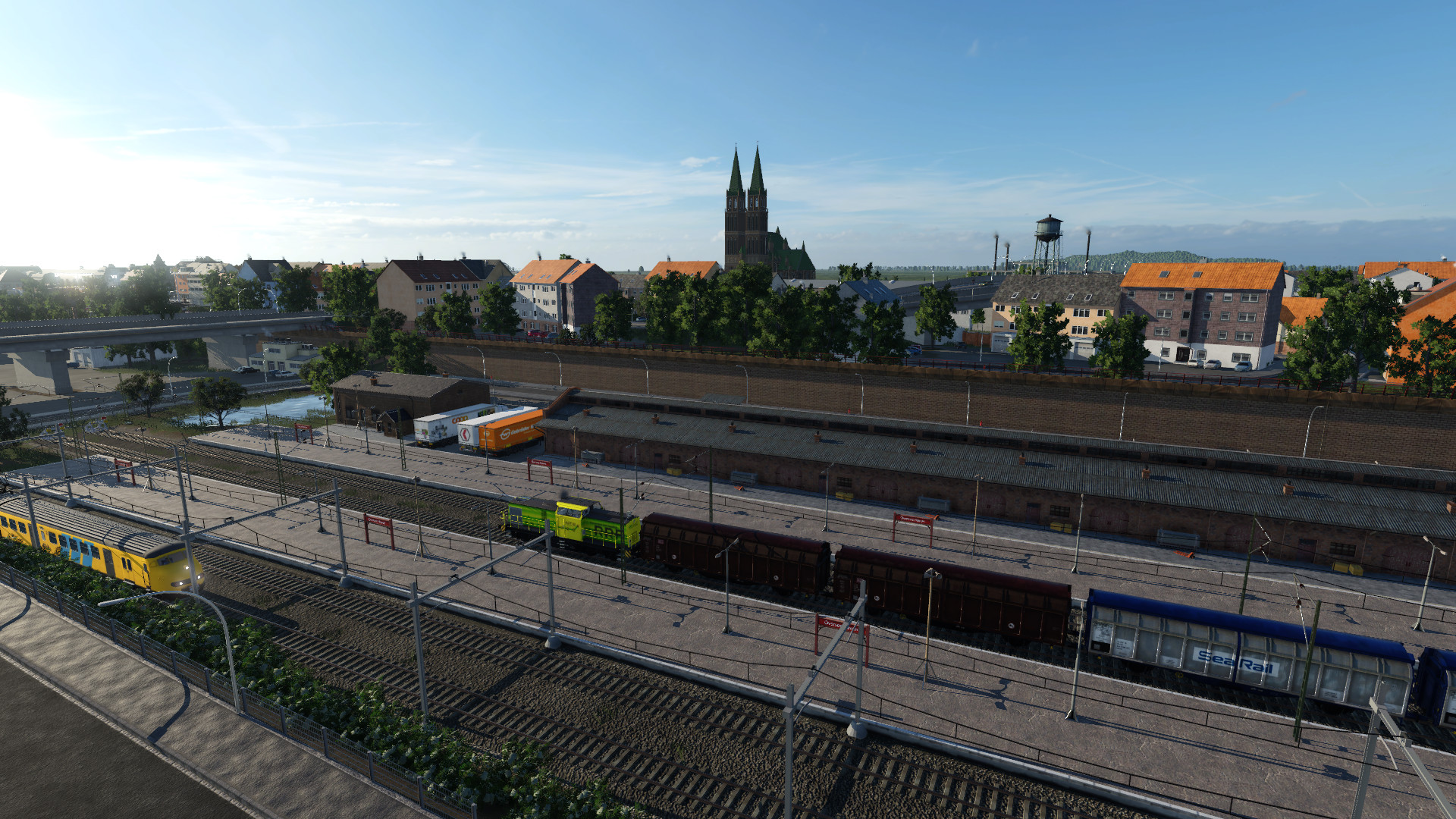 Güterbahnhof am Rotterdamer Hafen