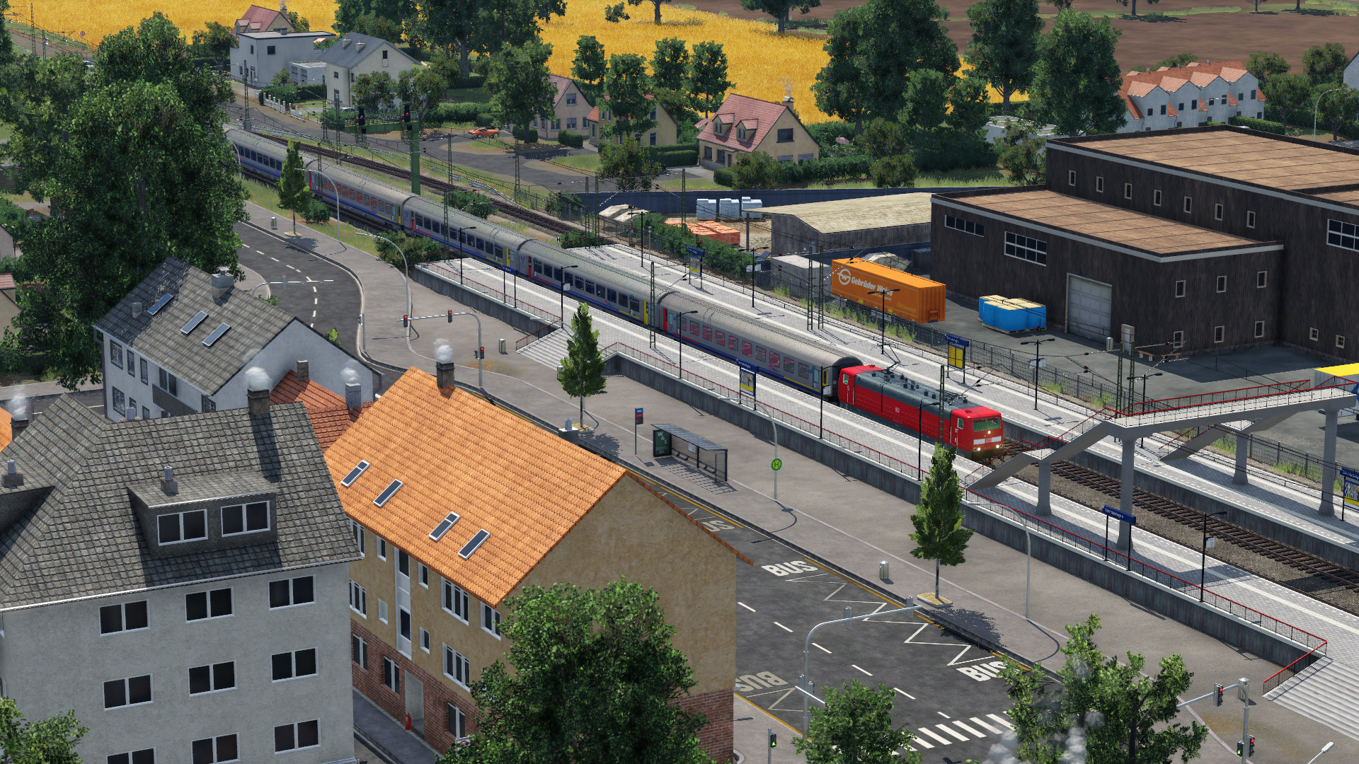 Grenzverkehr bei der Durchfahrt..