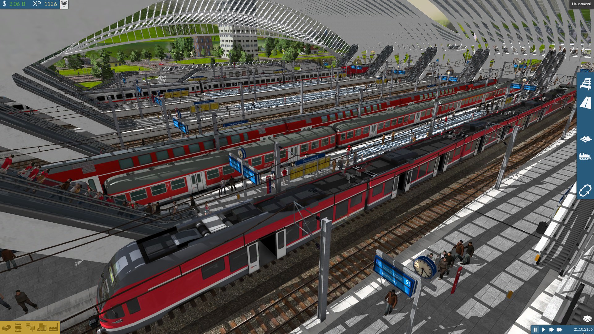 Viel Betrieb im neuen Hauptbahnhof