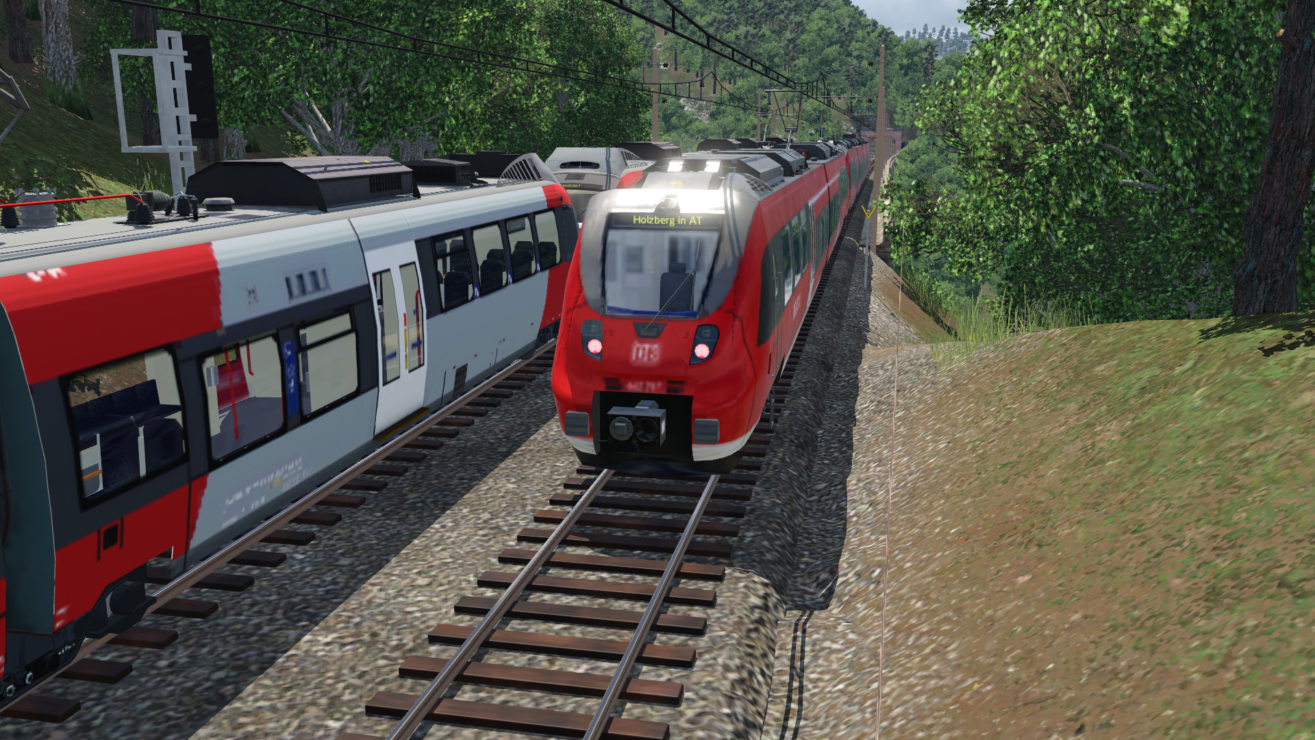 Deutsch-Österreichischer Grenzverkehr zwischen Urnshausen am Deckensee und Holzberg in Österreich