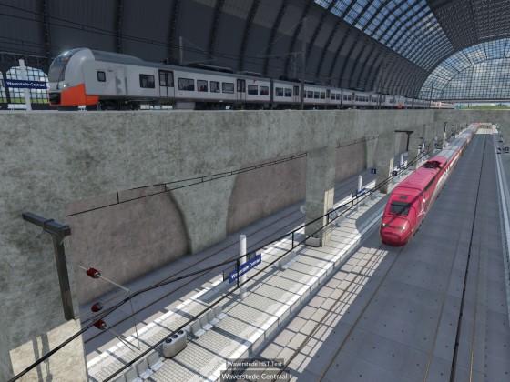 Central Station with Underground  High speed section