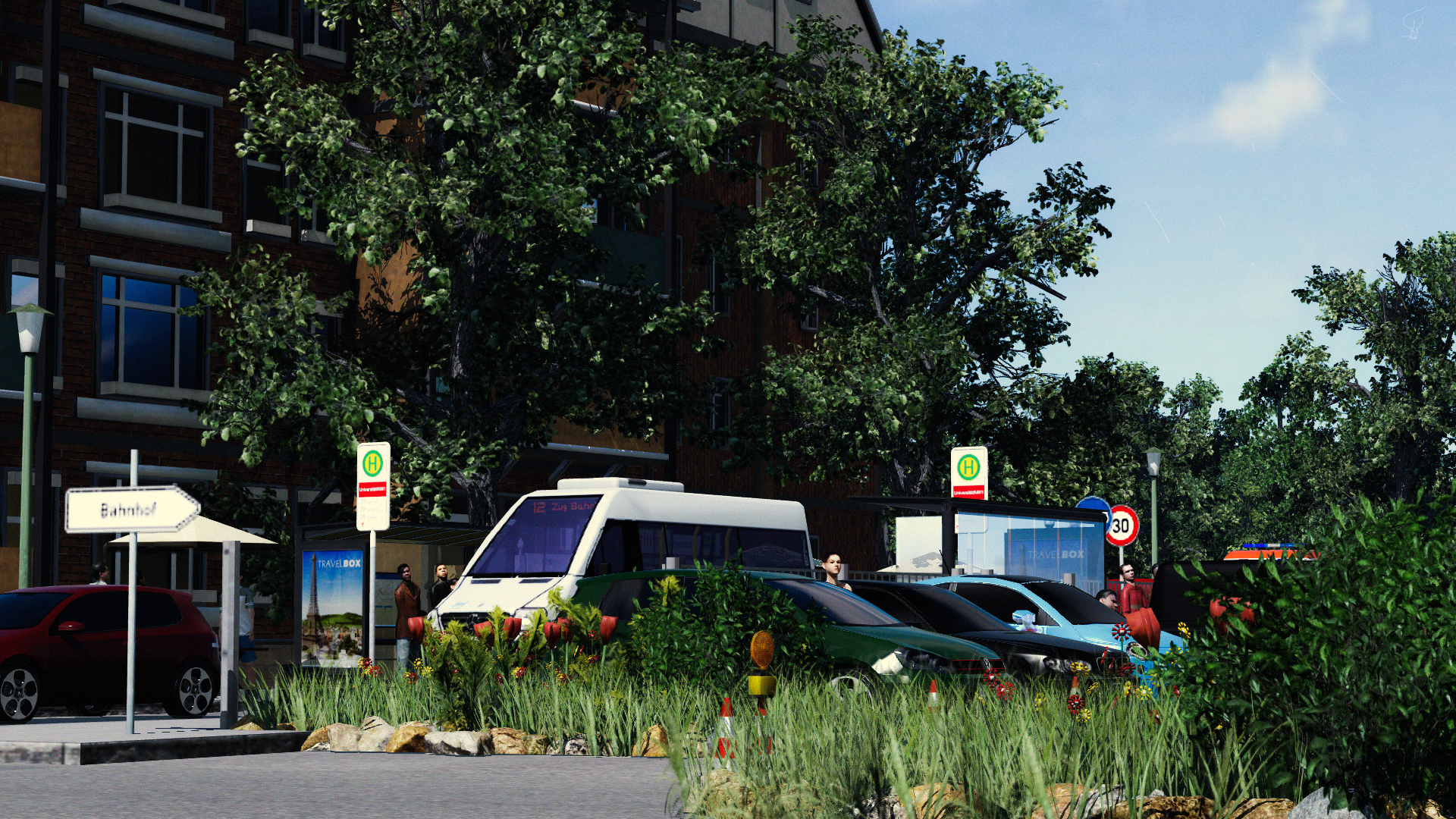 Small city's street